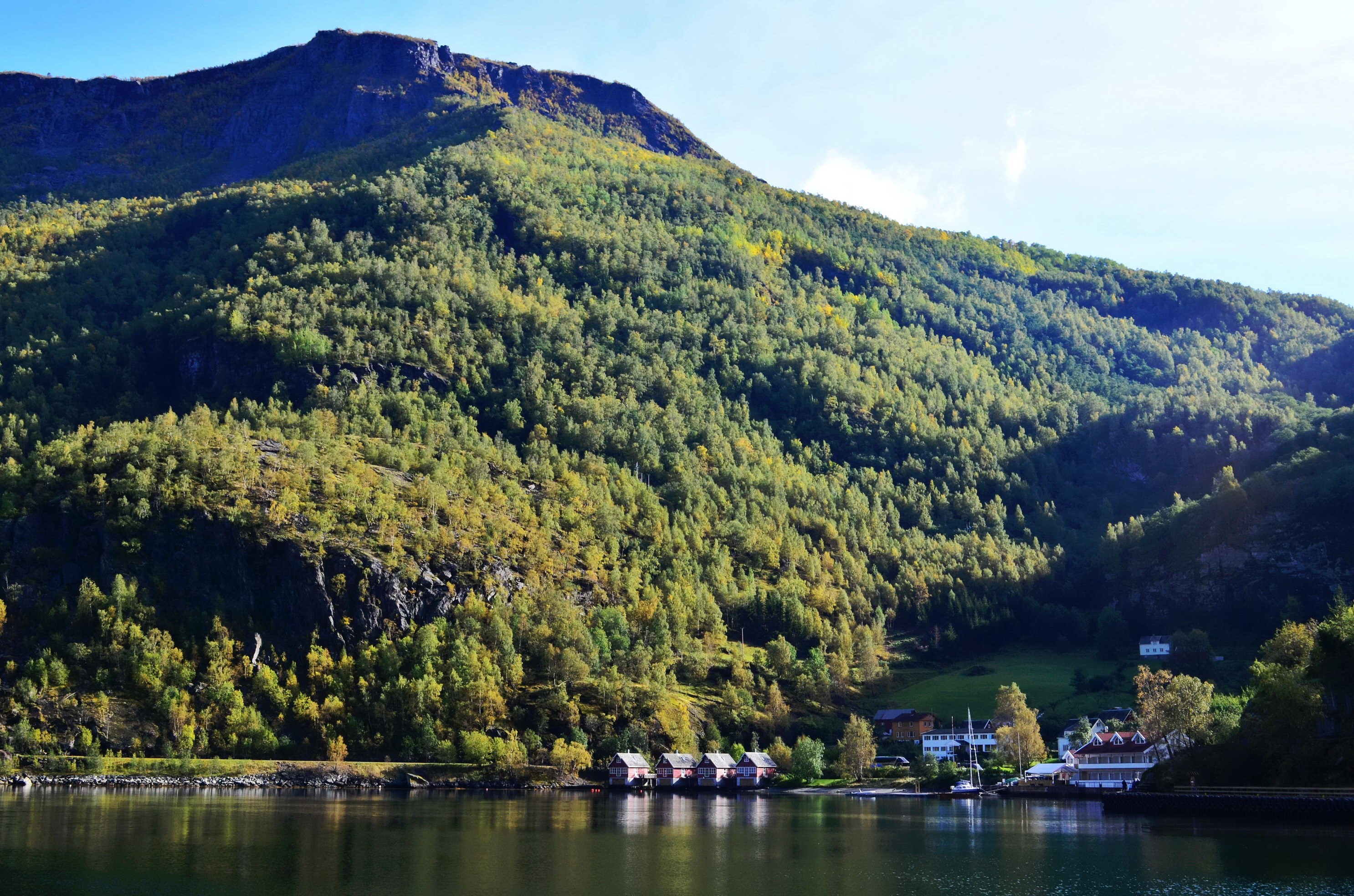 Norway Scenery with Mountains and Fjord HD Wallpaper