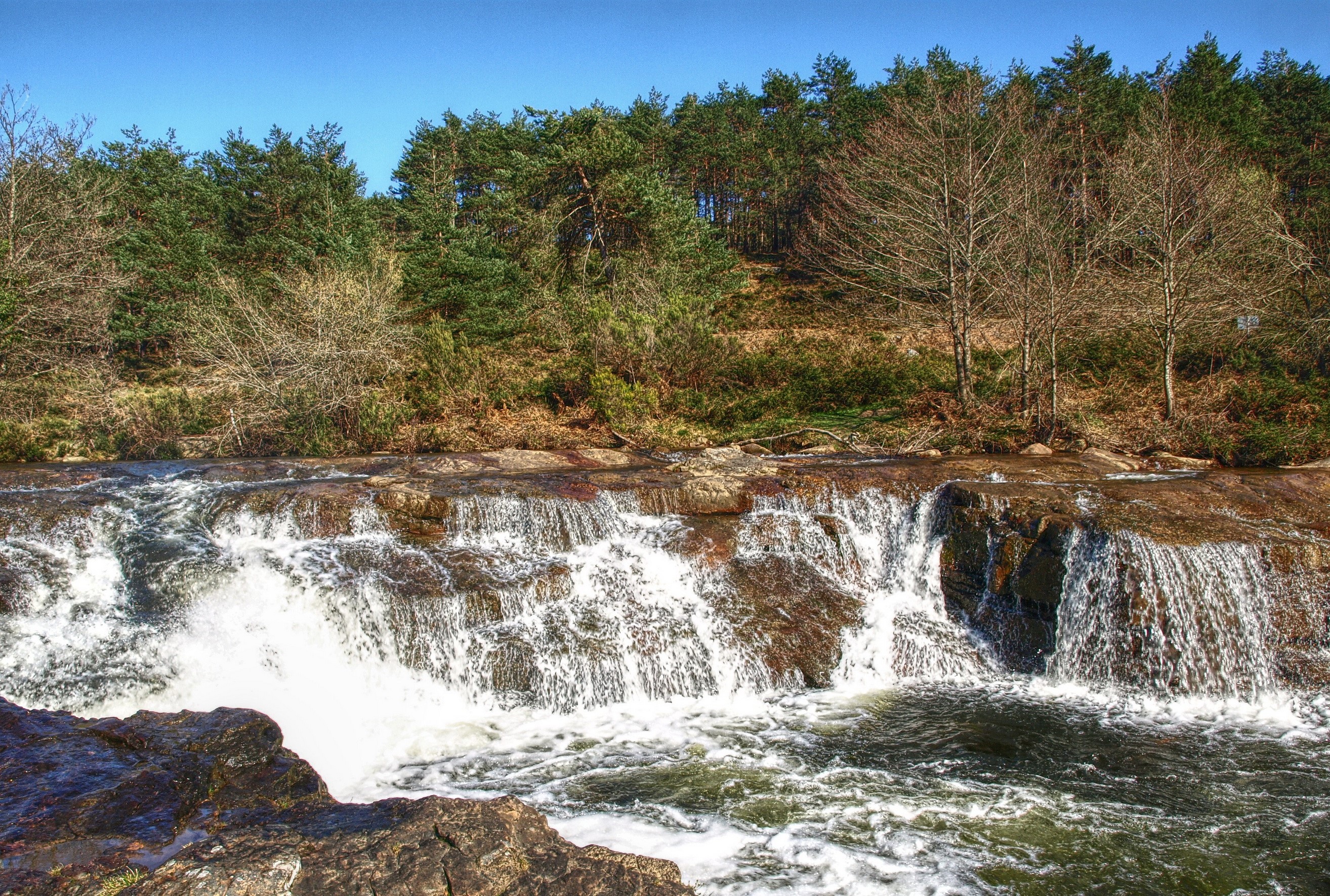 Waterfalls in the Basque Country, Spain HD Wallpaper