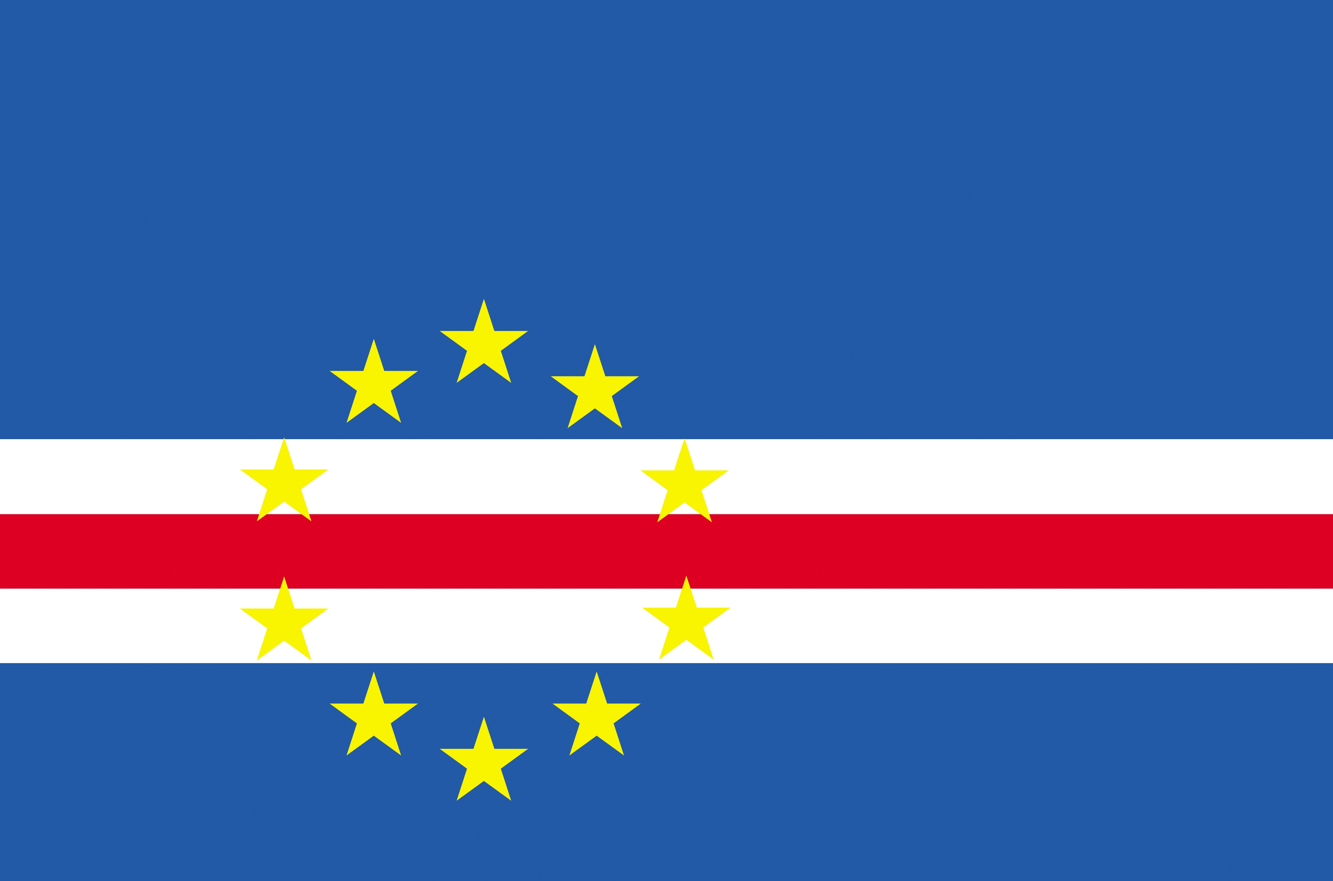 Flag of Cape Verde with stars HD Wallpaper