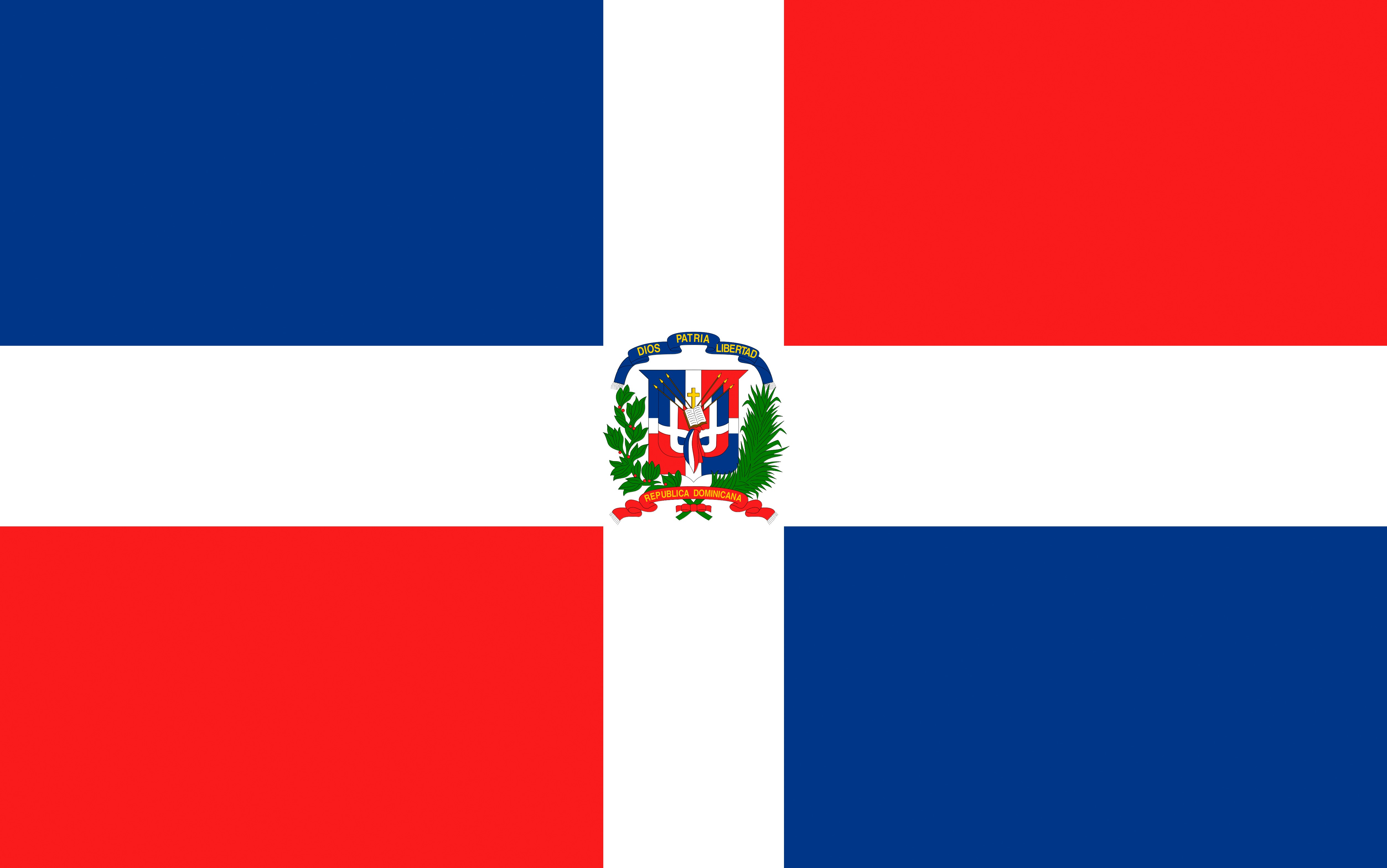 Flag of the Dominican Republic HD Wallpaper