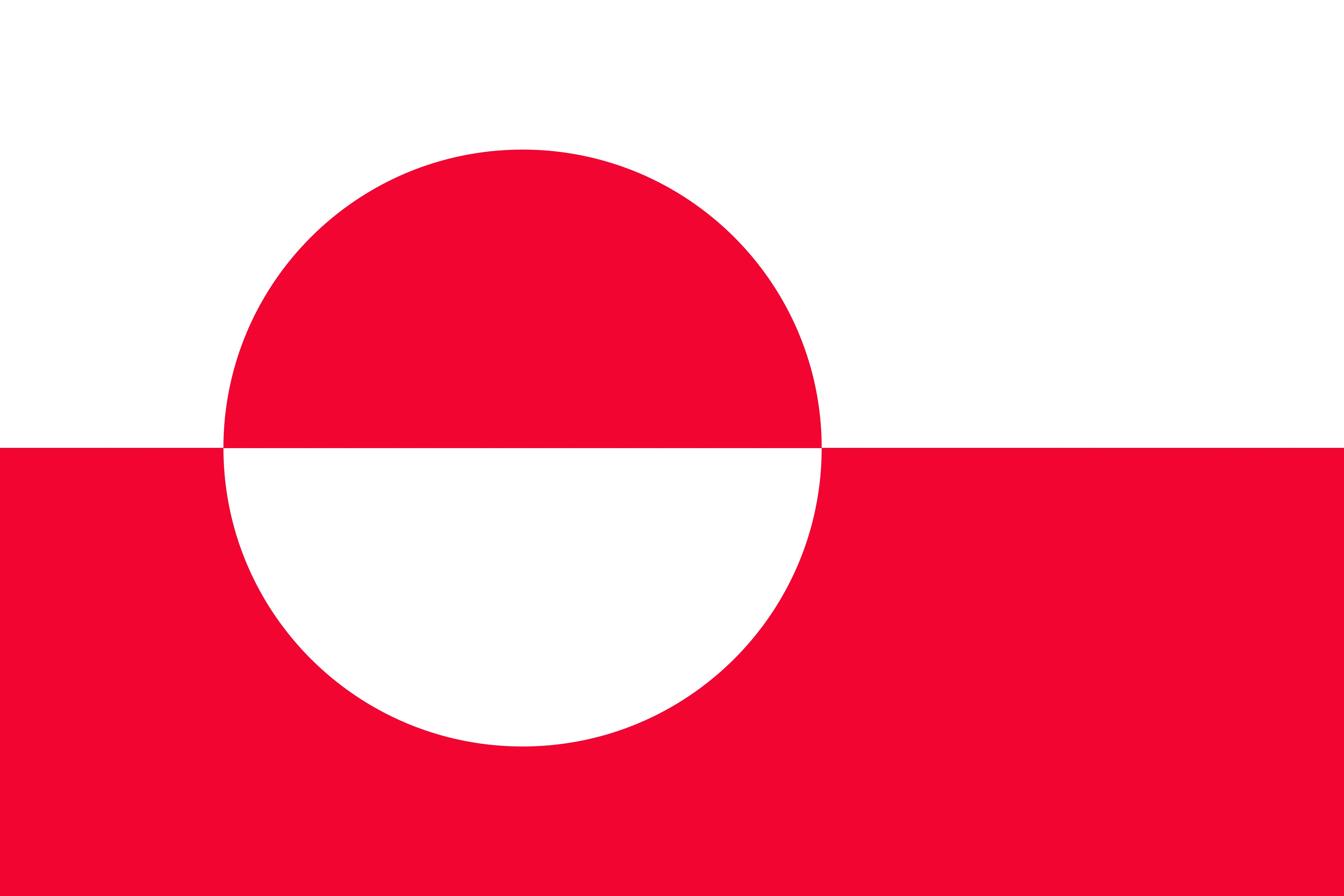 4K Greenland Flag HD Wallpaper