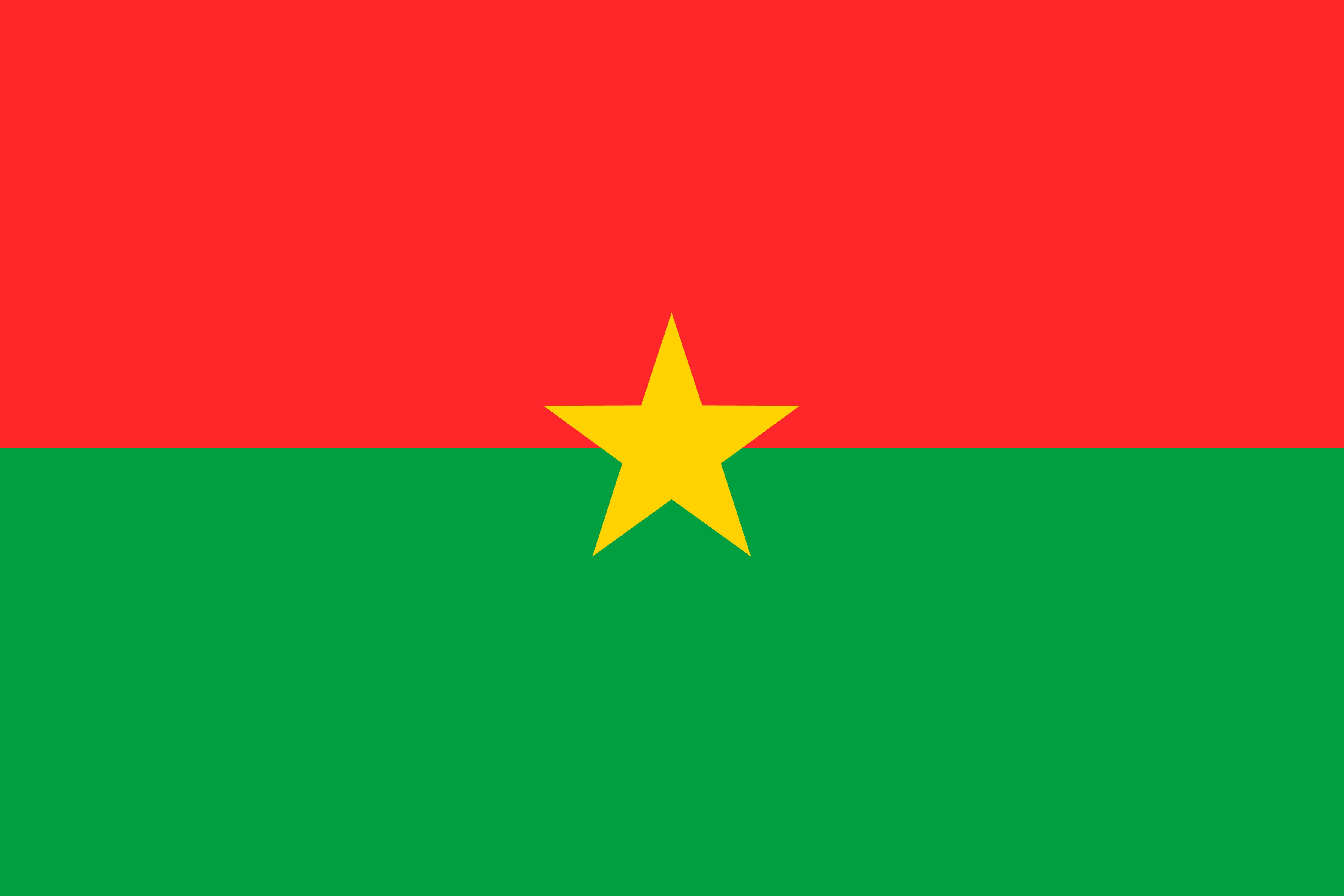 Flag of Burkina Faso HD Wallpaper