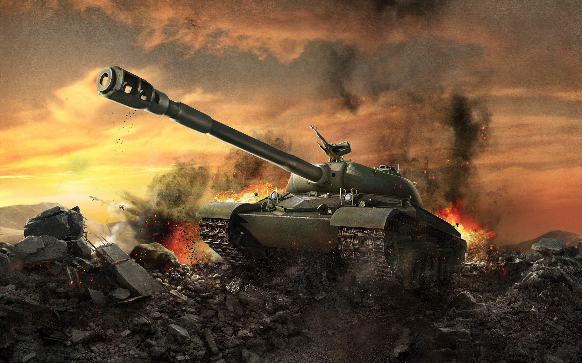 WZ-111 Tank in World of Tanks Battle HD Wallpaper