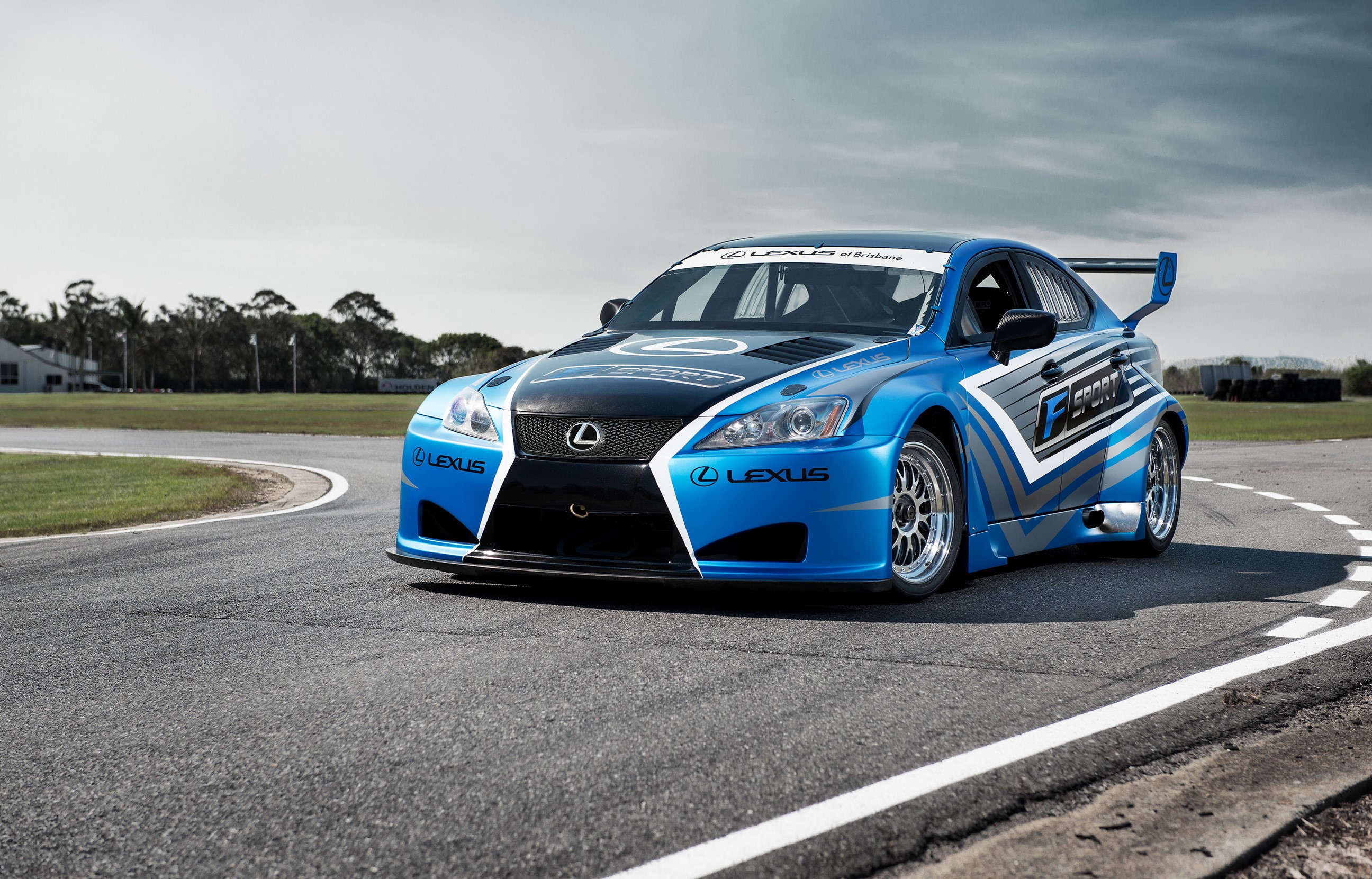 Lexus IS-F V8 Superstar Race Car on Track HD Wallpaper