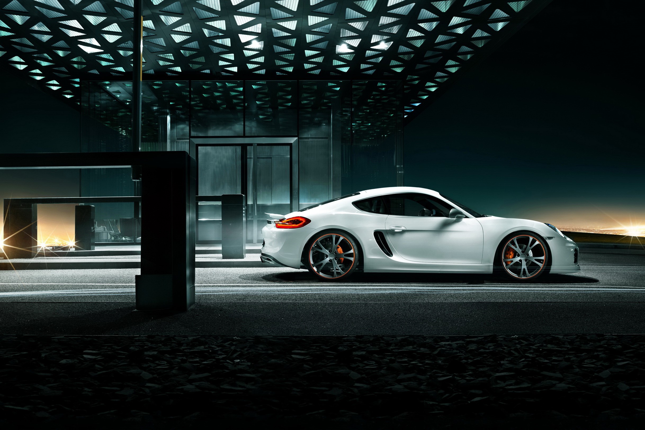 White 2013 Porsche Cayman S HD Wallpaper