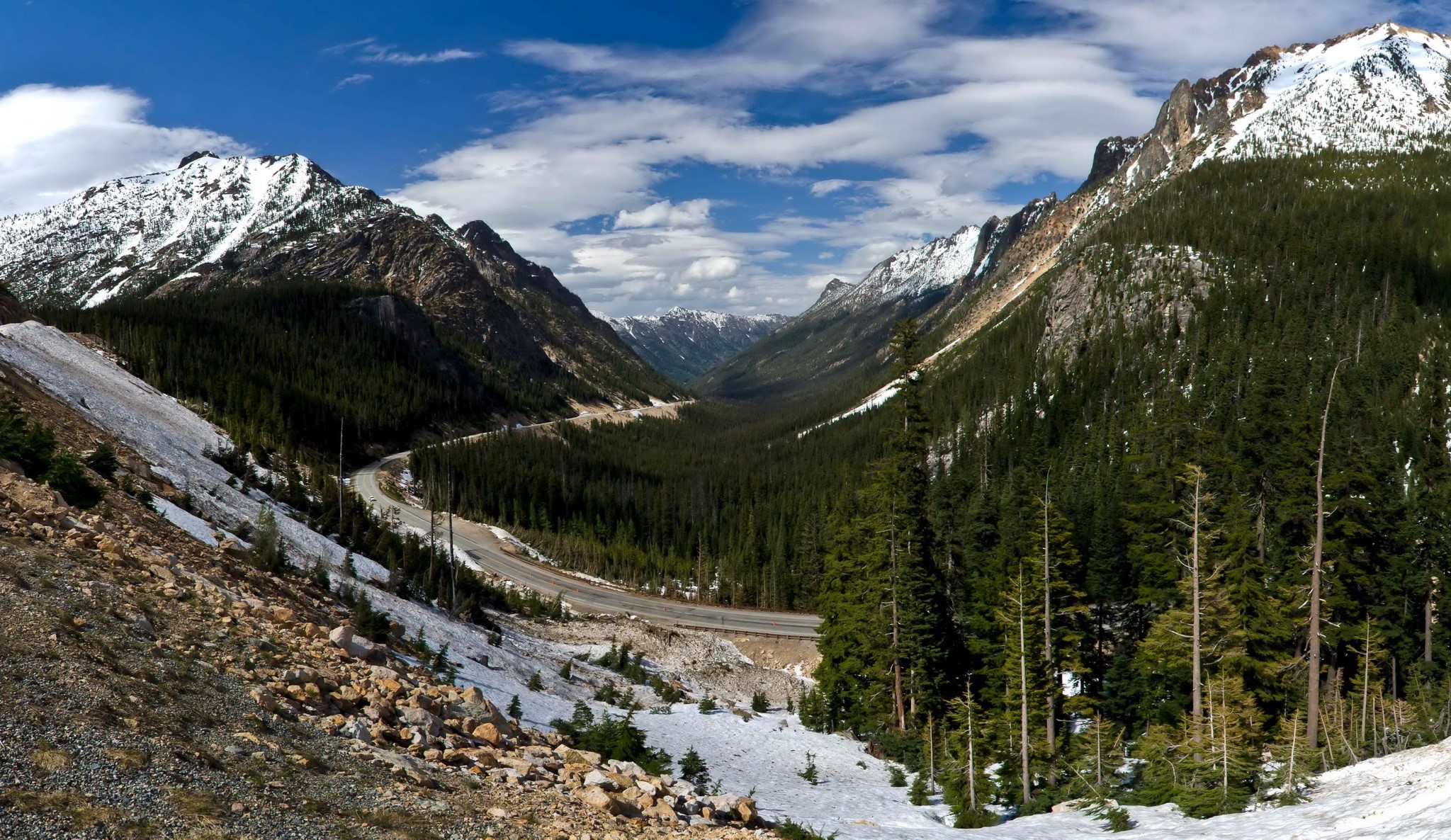 North Cascades National Park USA Mountains Scenery HD Wallpaper