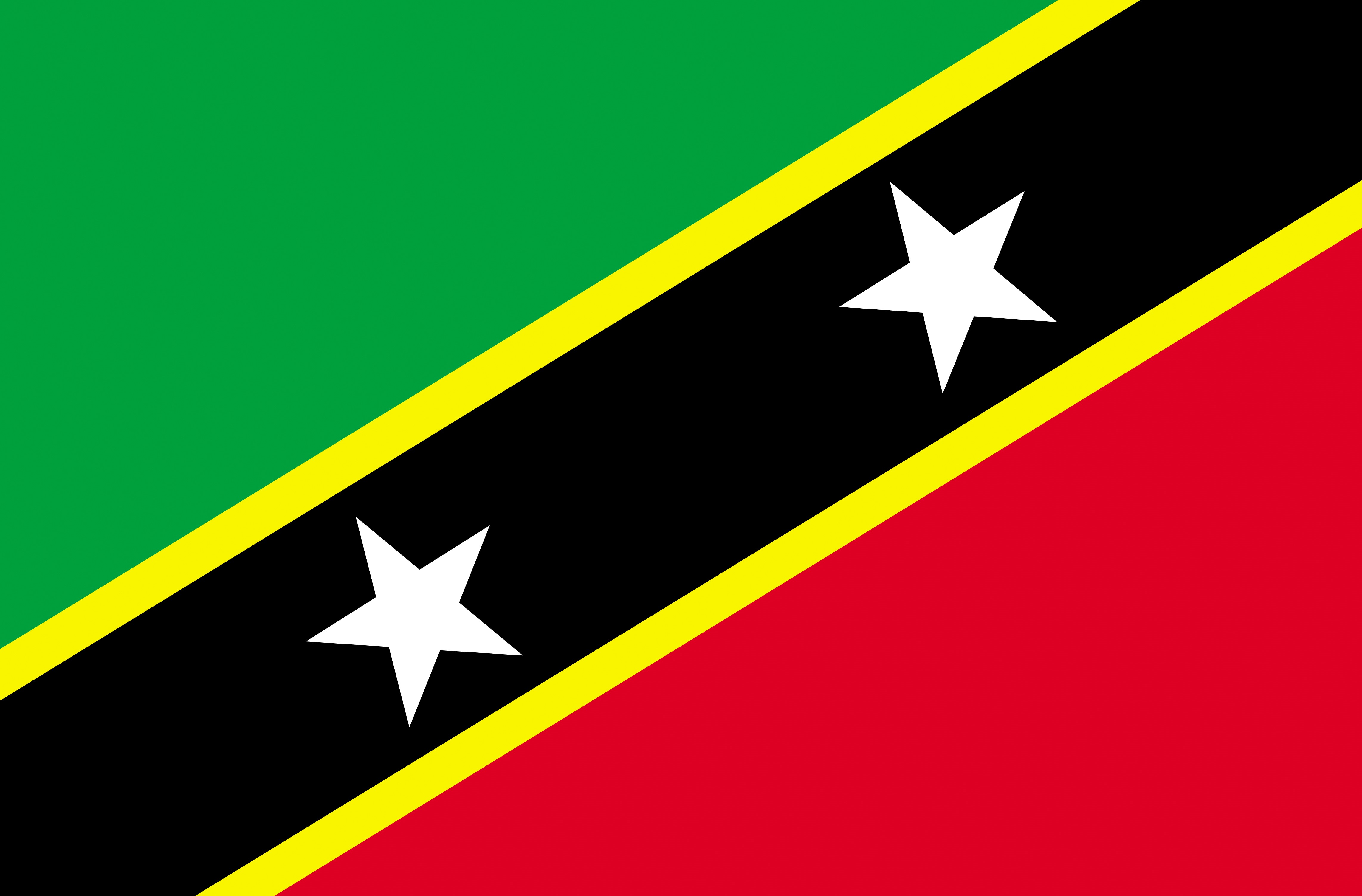 Saint Kitts and Nevis Flag HD Wallpaper
