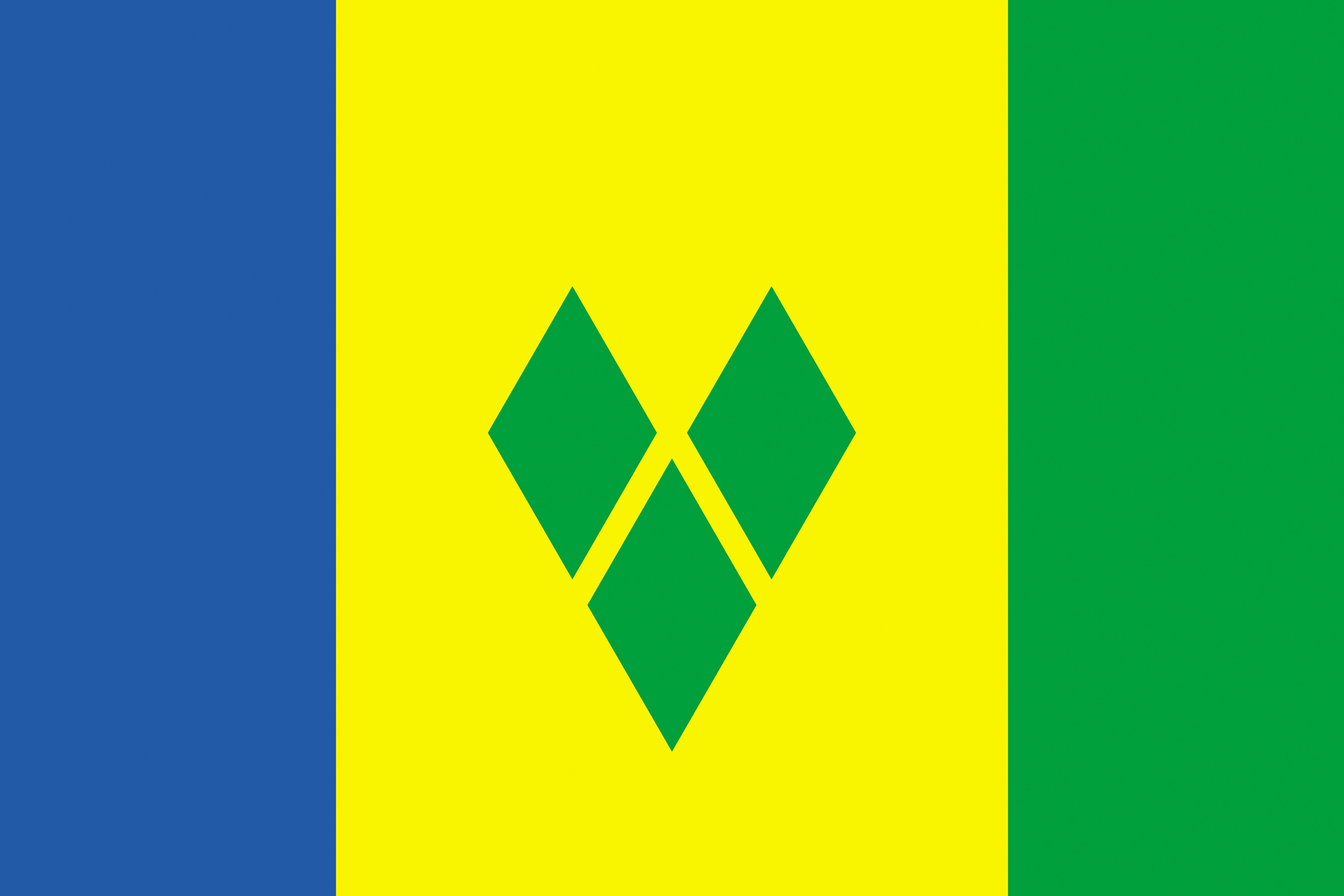 Flag of Saint Vincent and the Grenadines HD Wallpaper