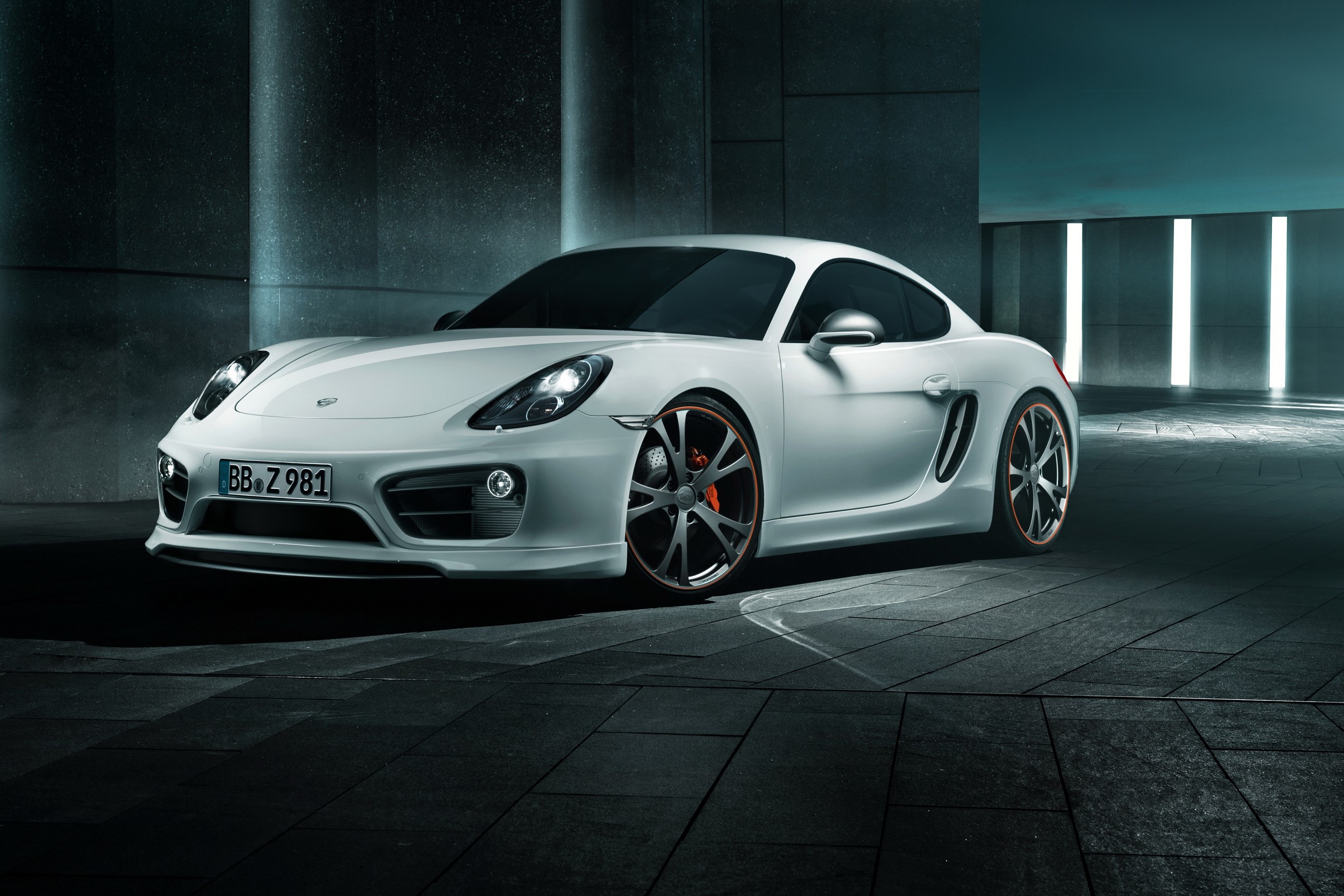 White 2013 Porsche Cayman HD Wallpaper