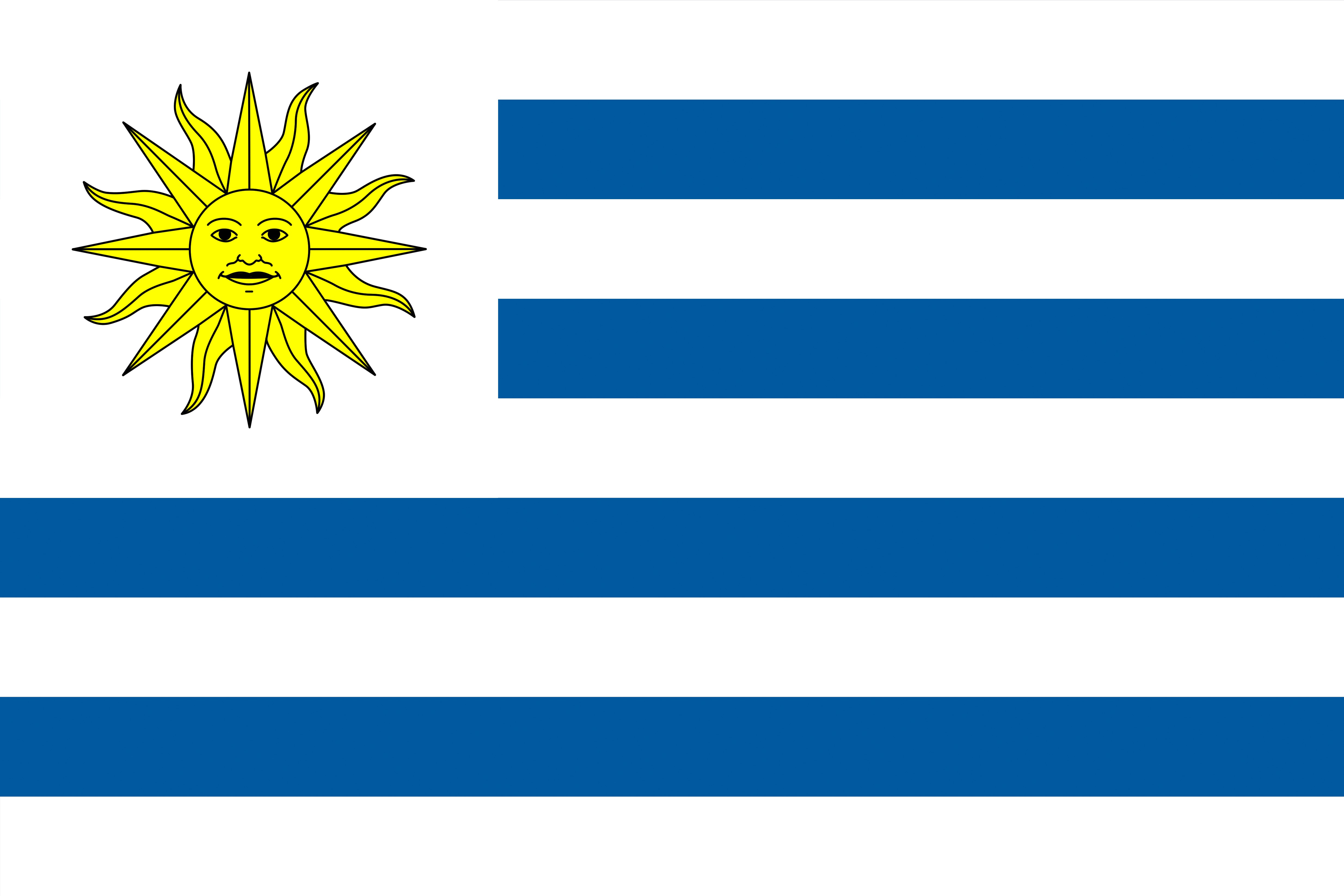 Flag of Uruguay HD Wallpaper