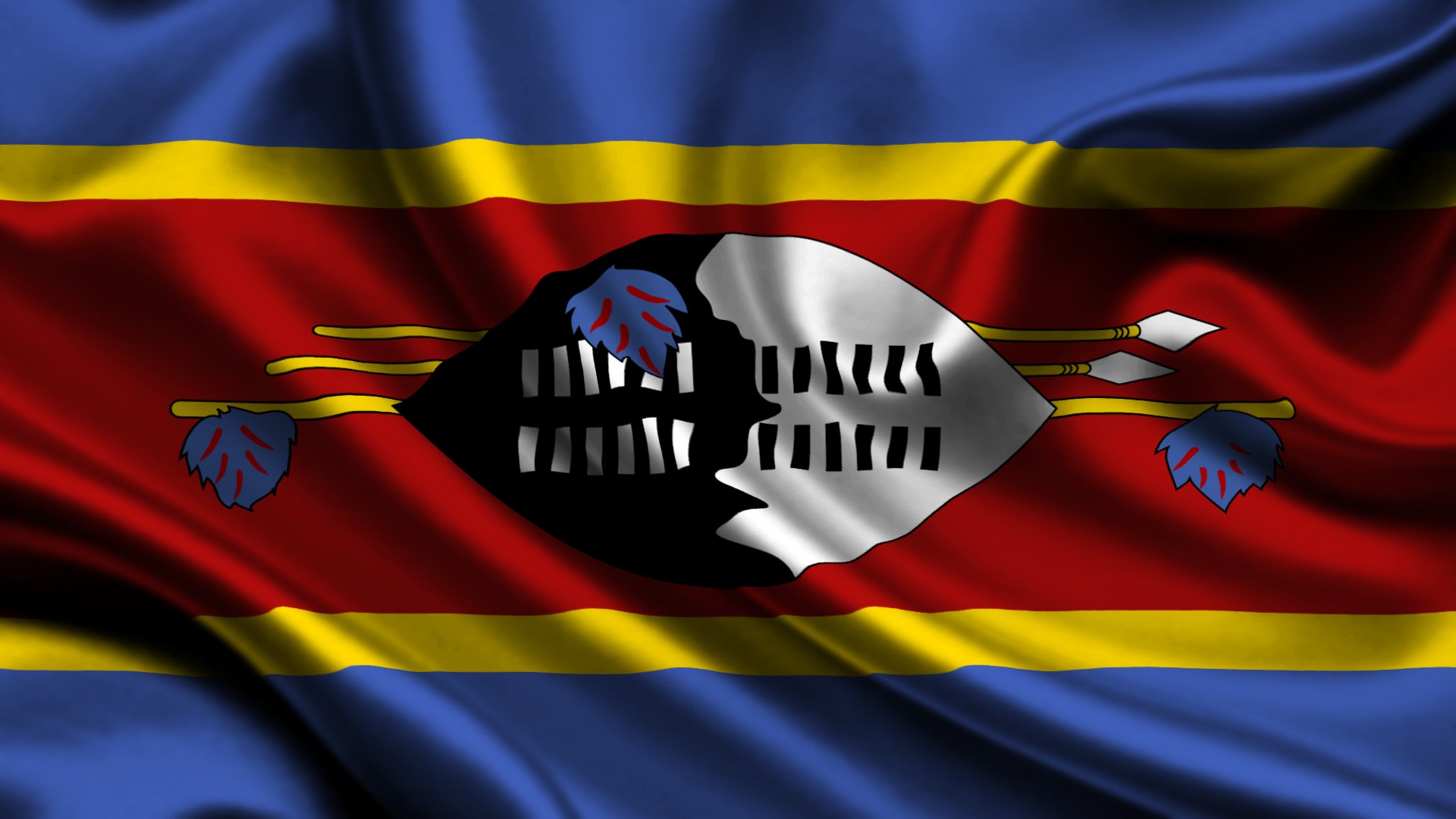 Flag of Eswatini HD Wallpaper