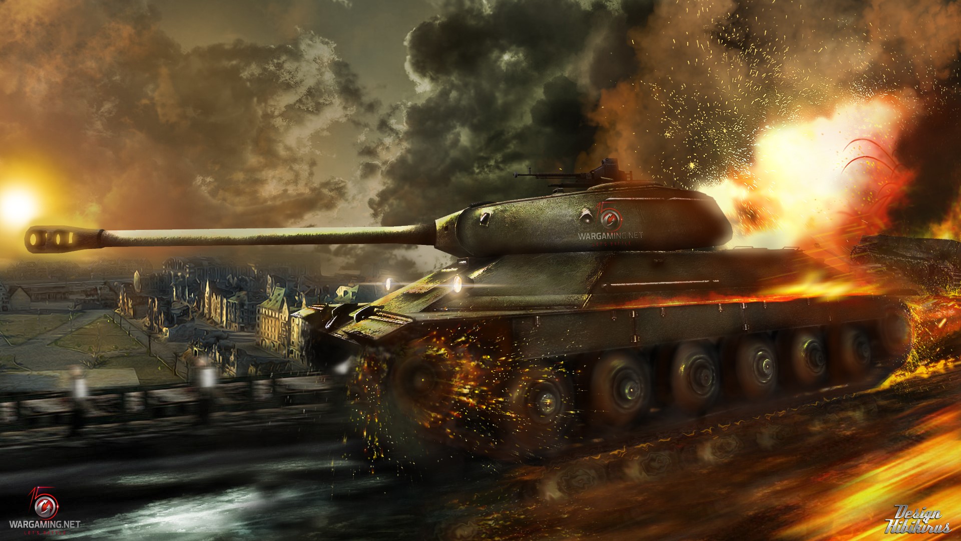 IS-6 Tank in World of Tanks Battle HD Wallpaper