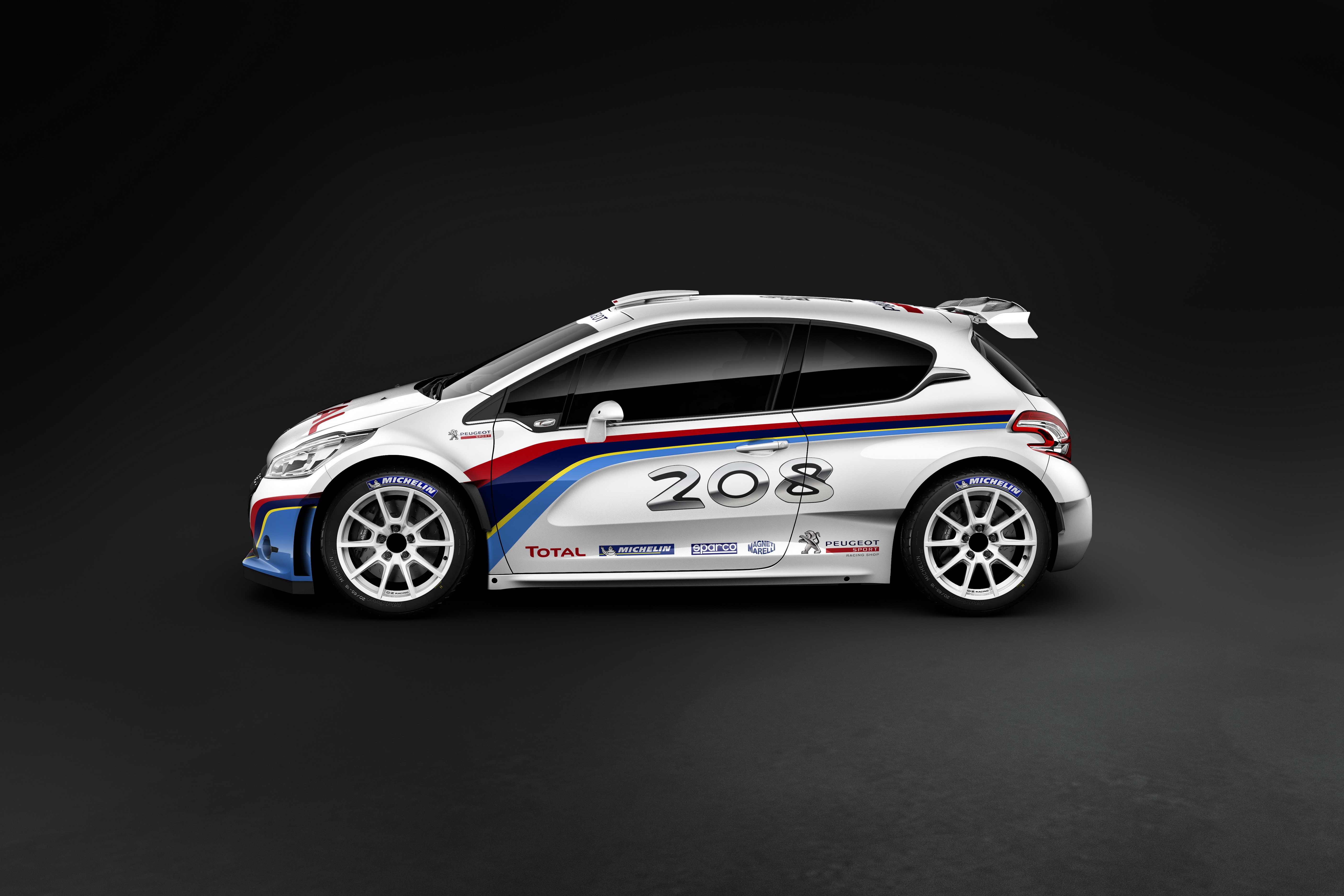 White Peugeot 208 T16 Pikes Peak Race Car HD Wallpaper