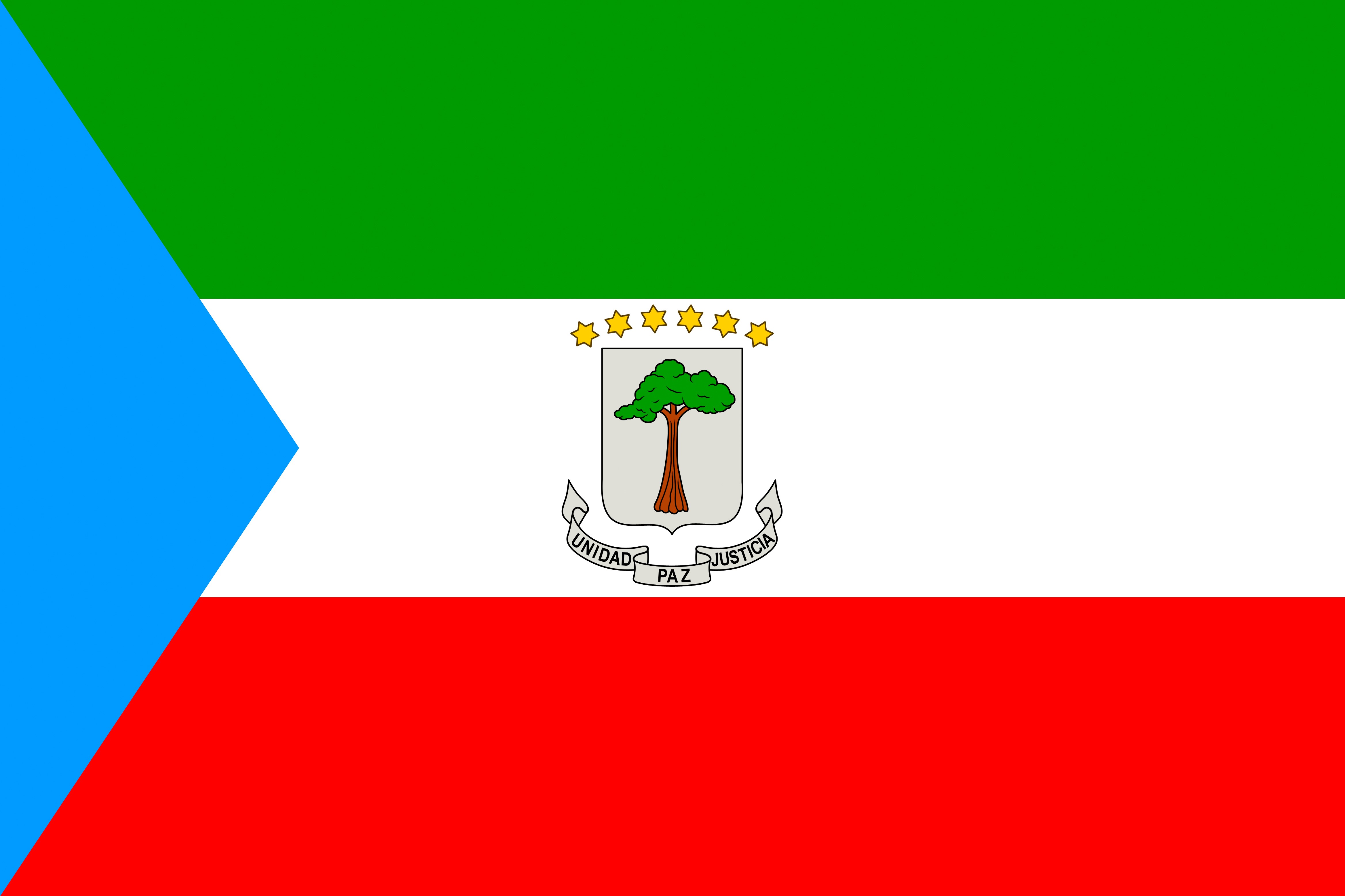 Flag of Equatorial Guinea HD Wallpaper