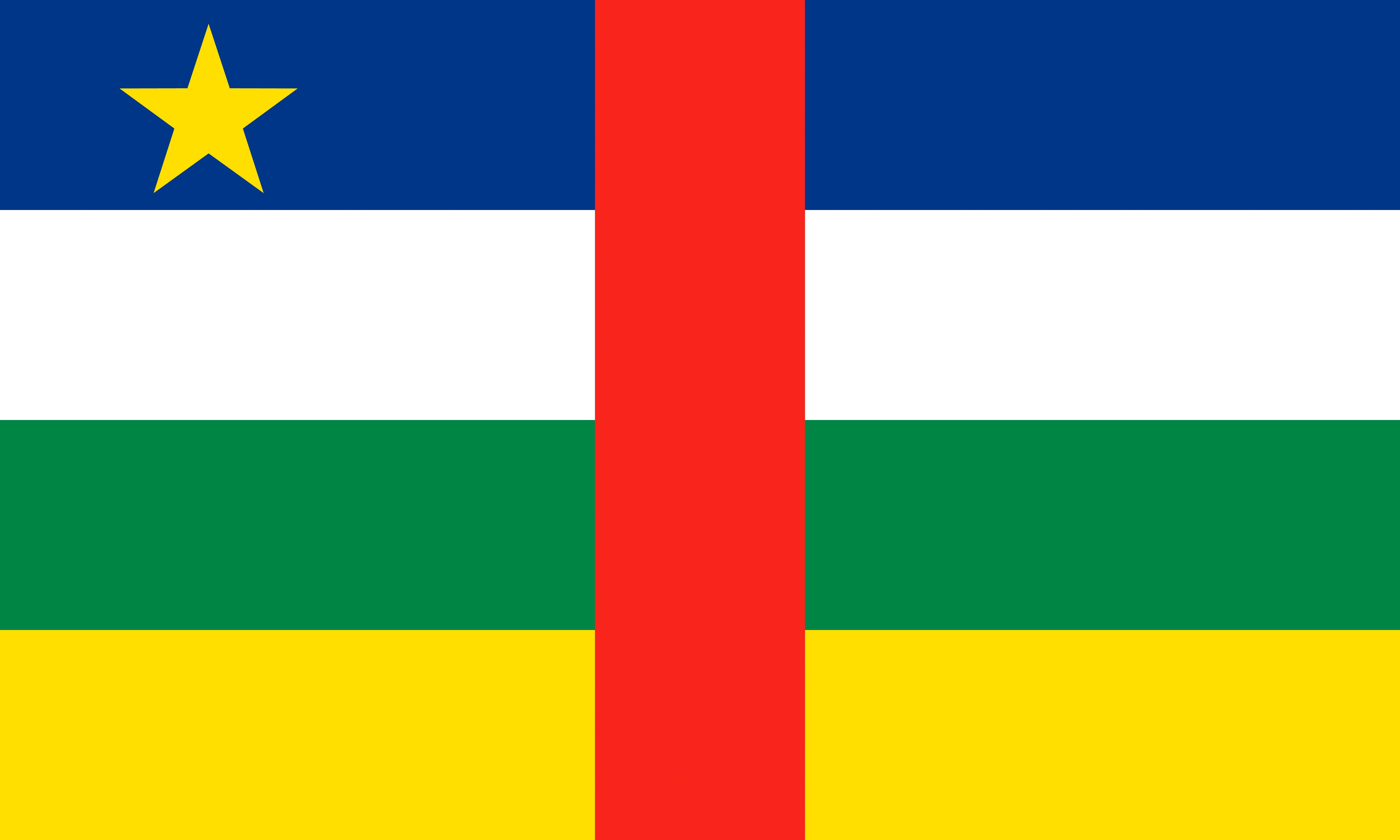 Central African Republic Flag HD Wallpaper