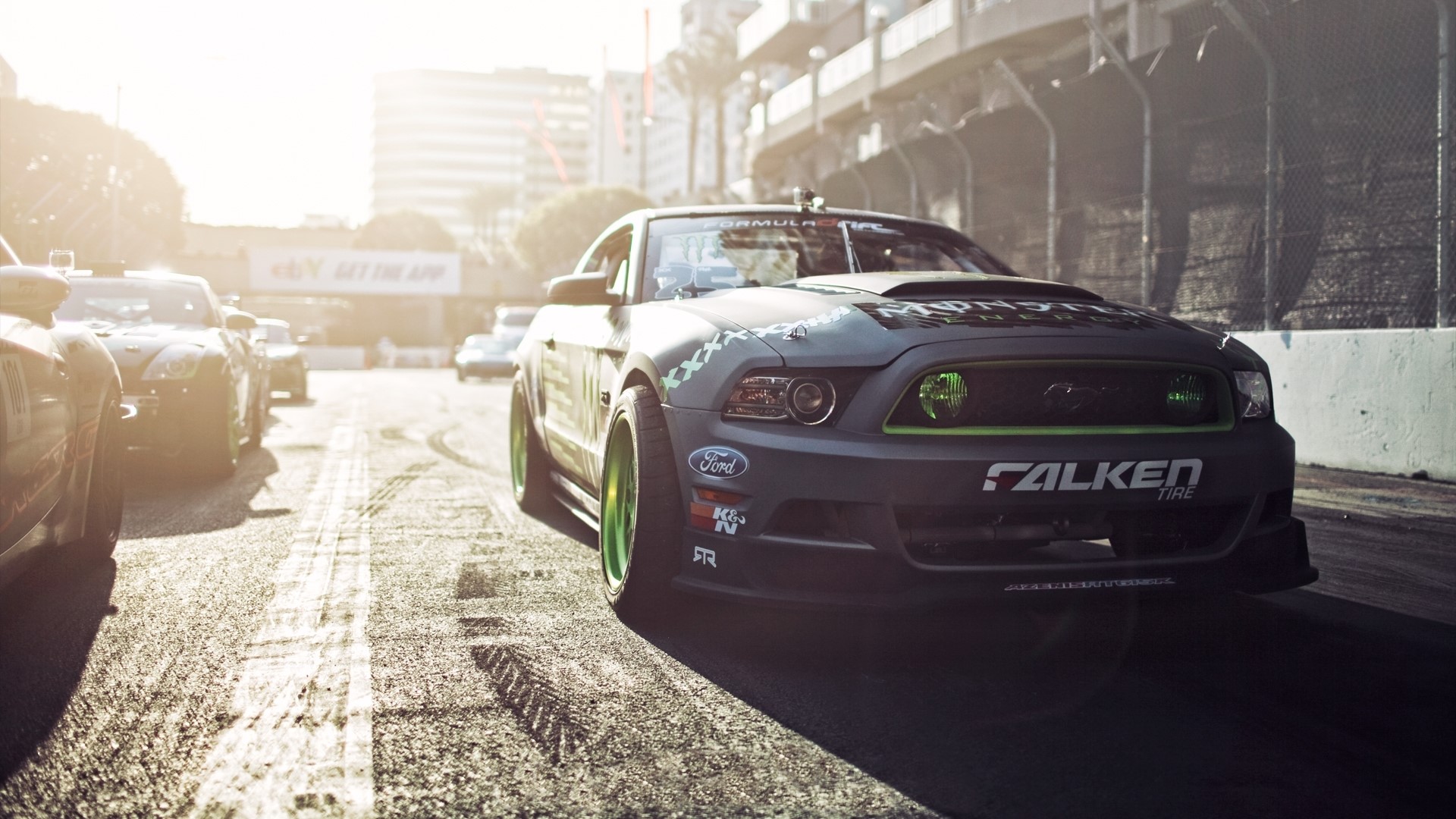 Ford Mustang Formula Drift Car HD Wallpaper