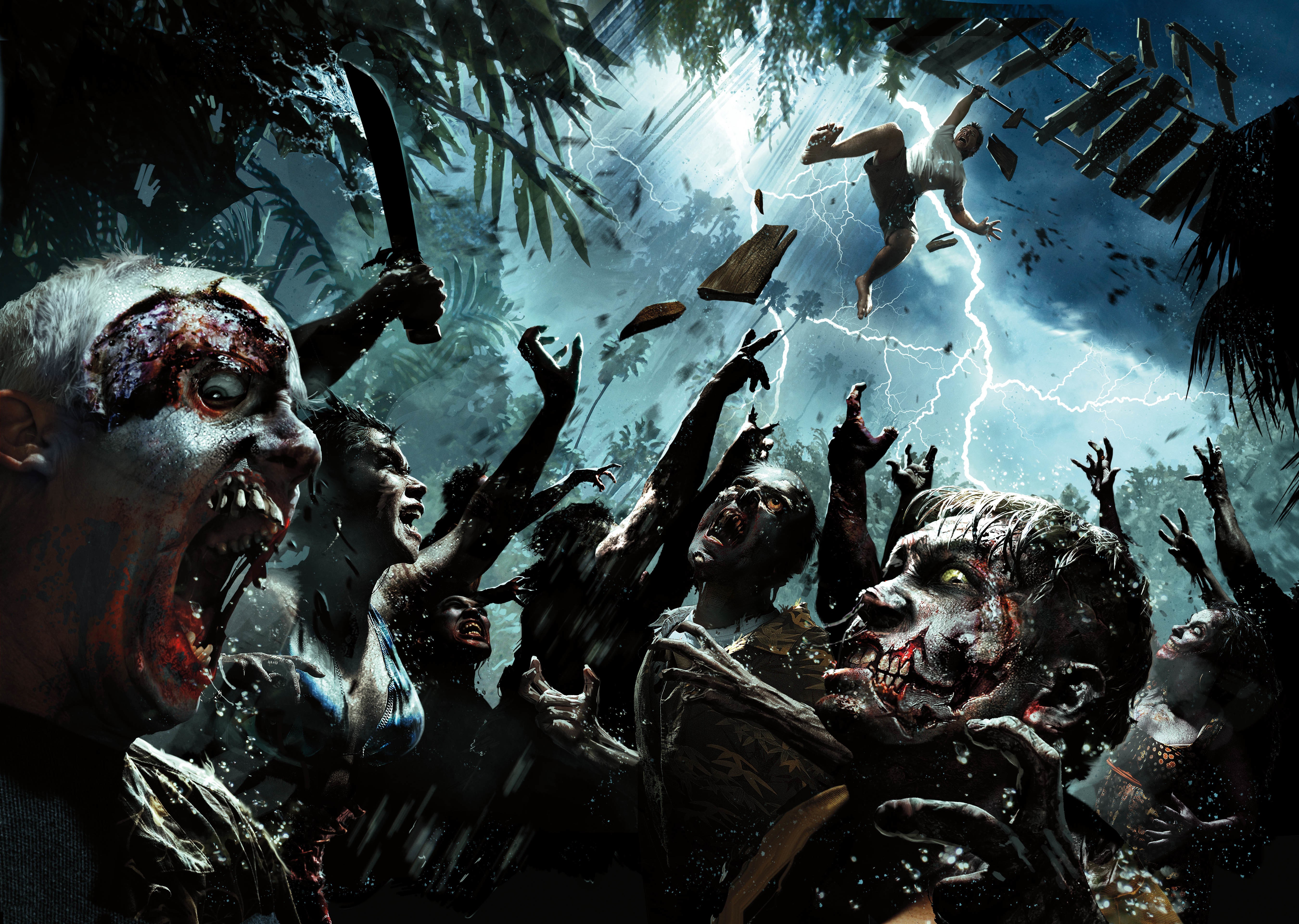 Dead Island Zombies in a Storm HD Wallpaper