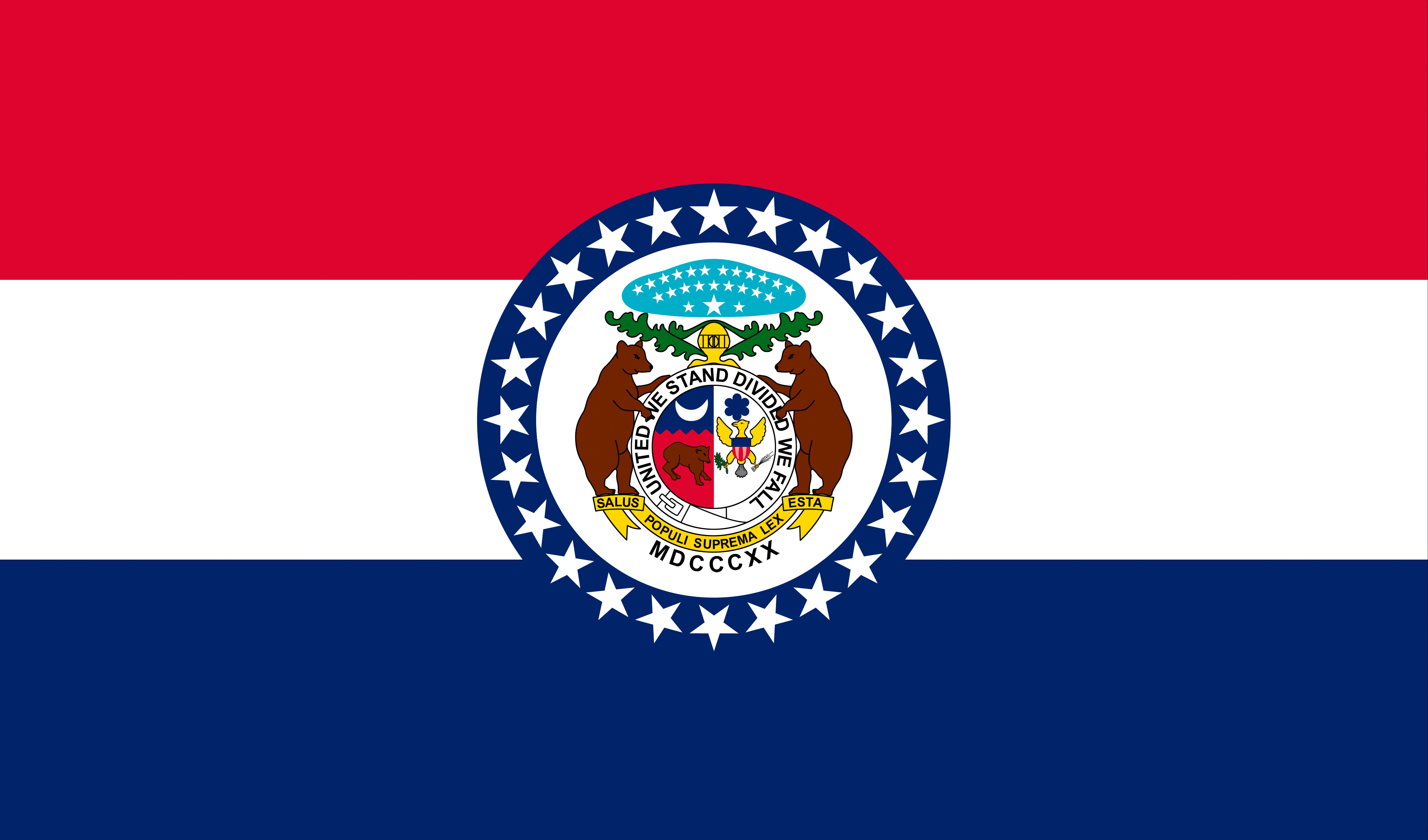 Missouri Flag USA HD Wallpaper