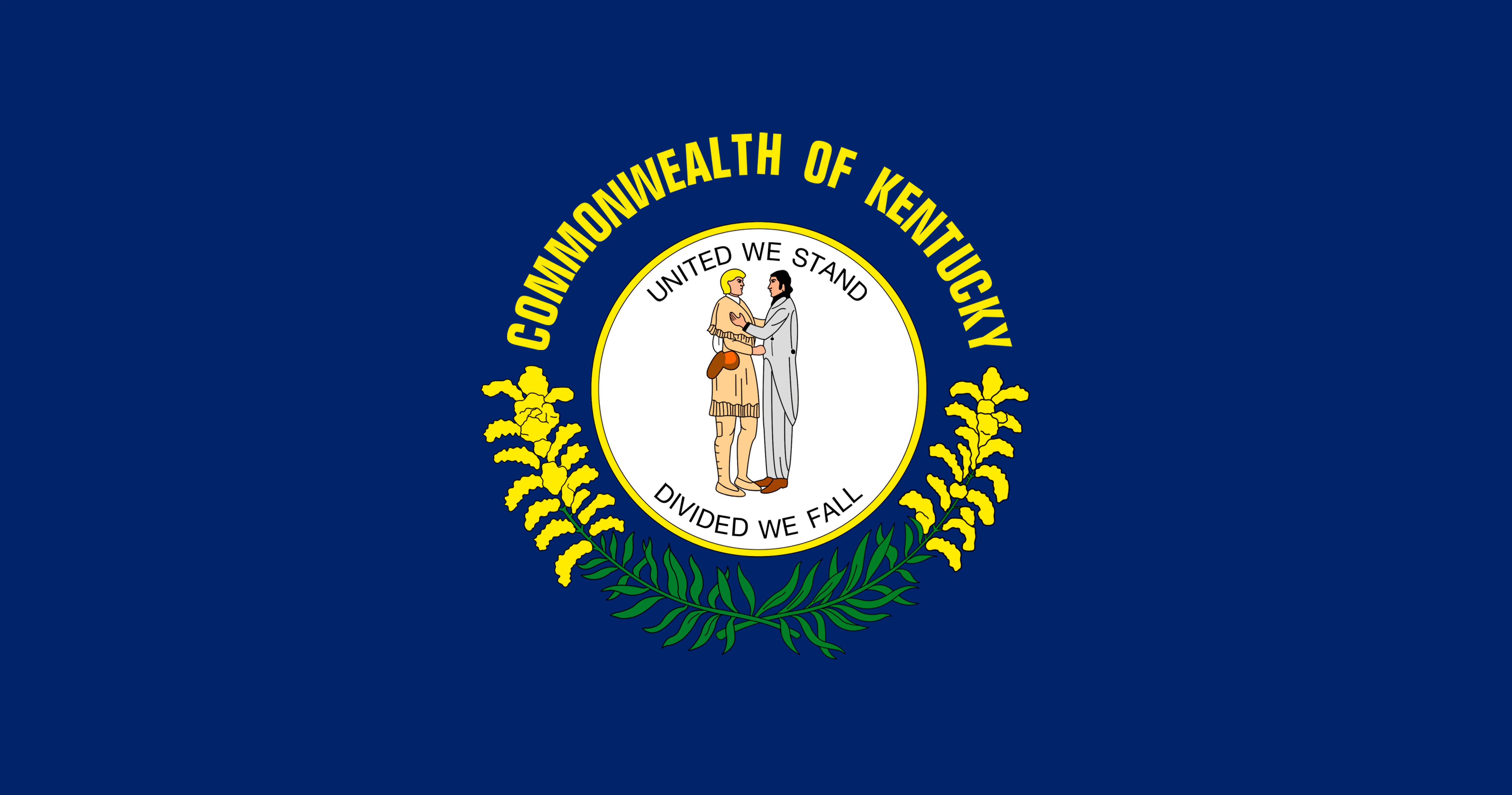 Flag of the Commonwealth of Kentucky, USA HD Wallpaper