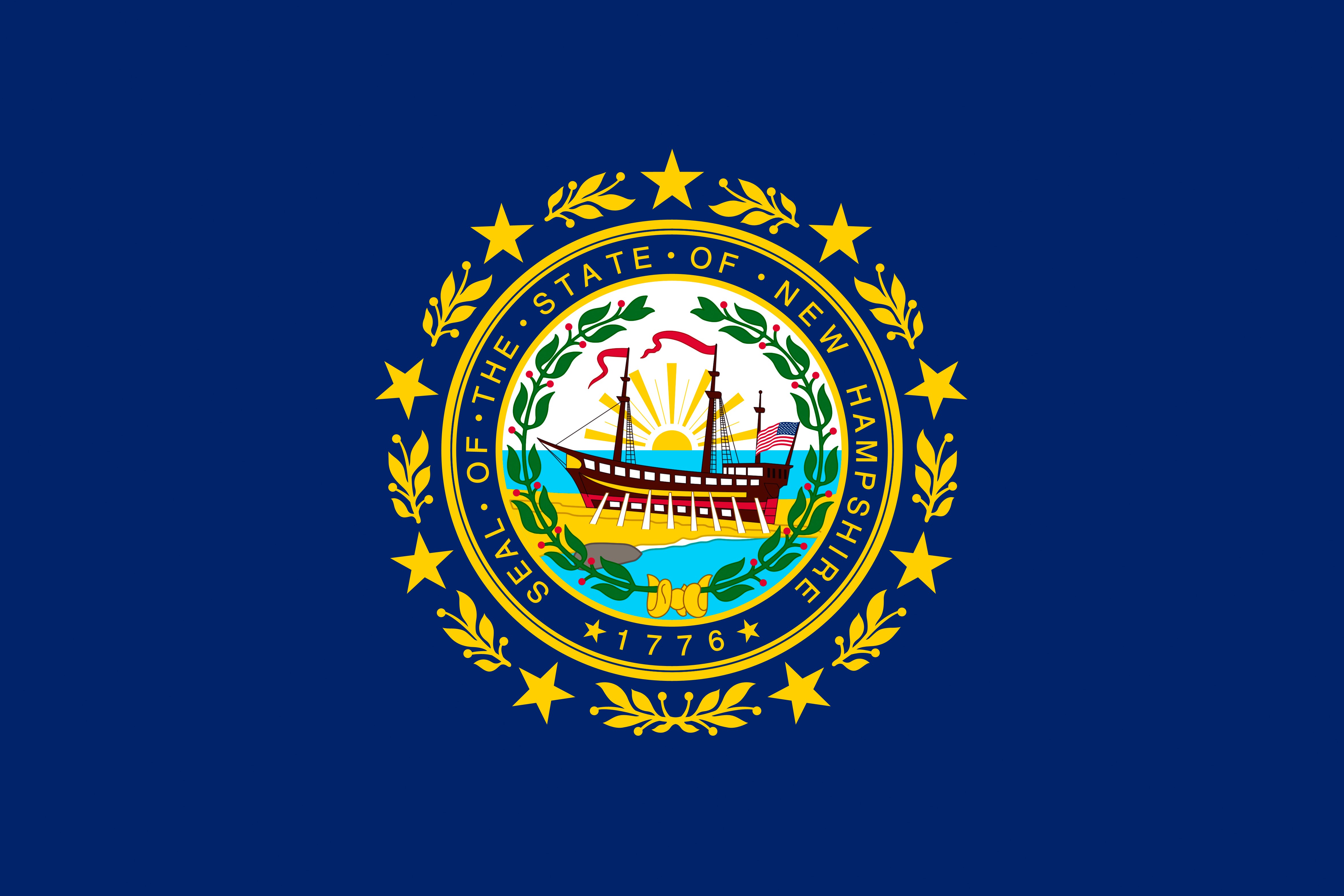 Flag of New Hampshire HD Wallpaper