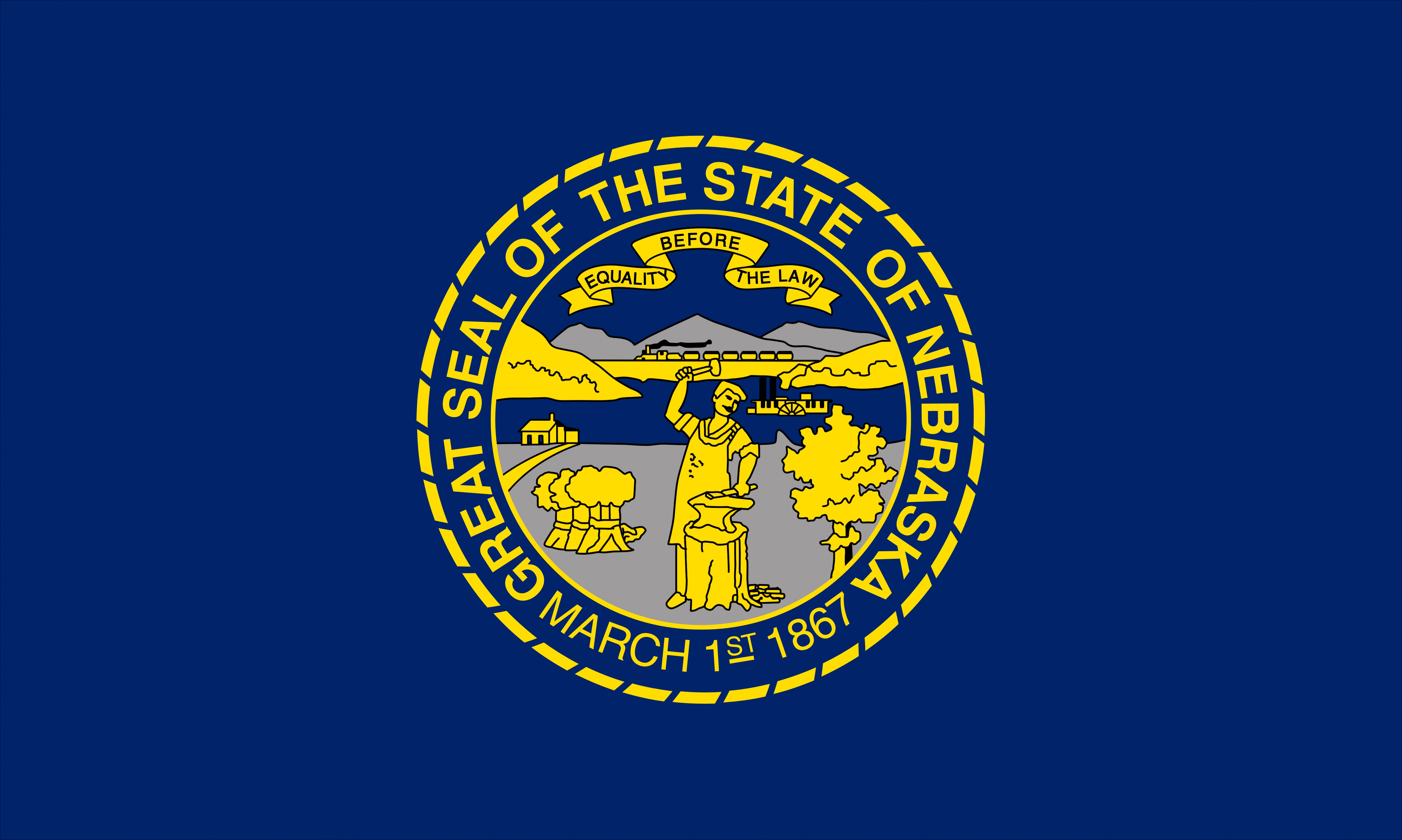 Flag of Nebraska, USA HD Wallpaper