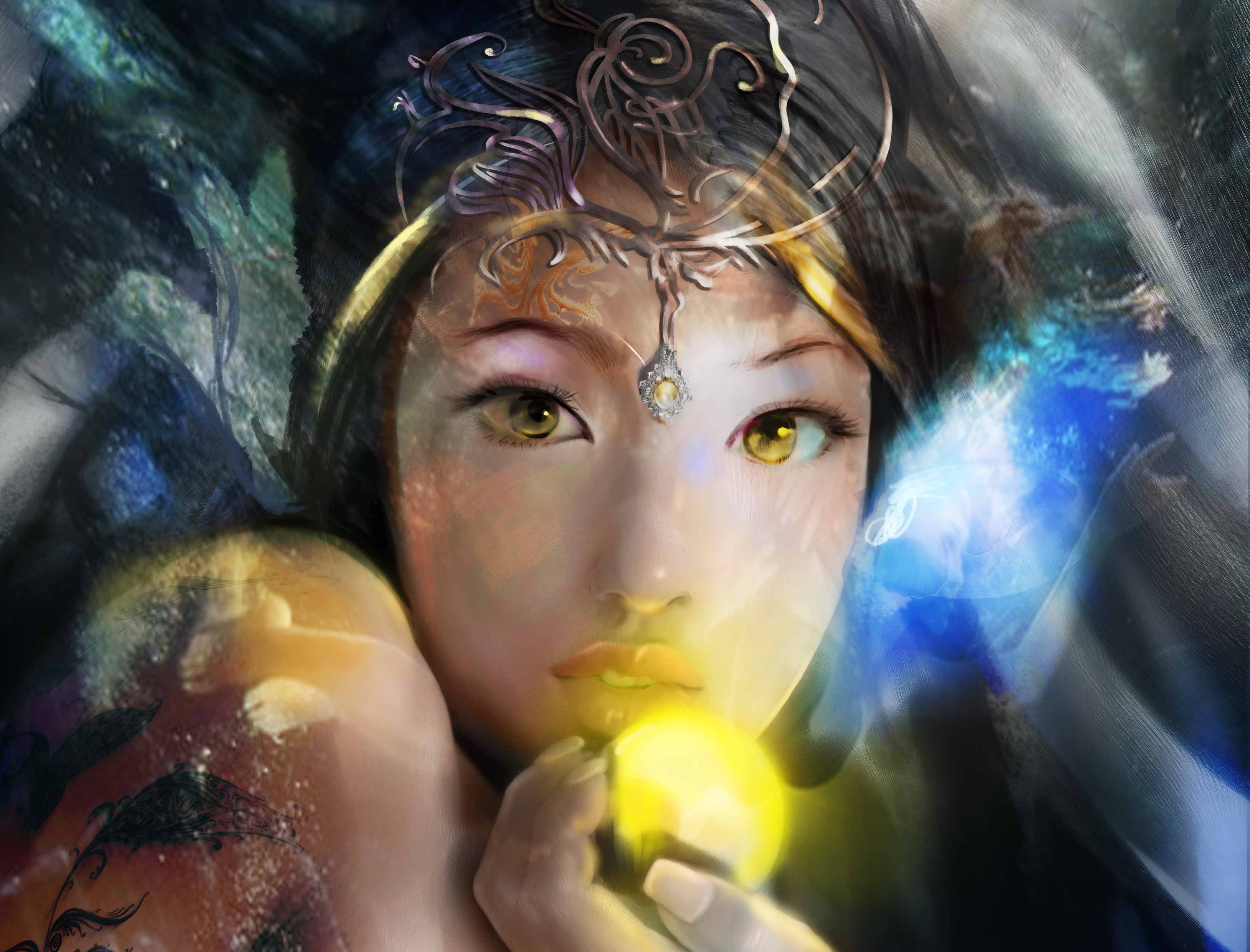 4K Magic Glance Face HD Wallpaper
