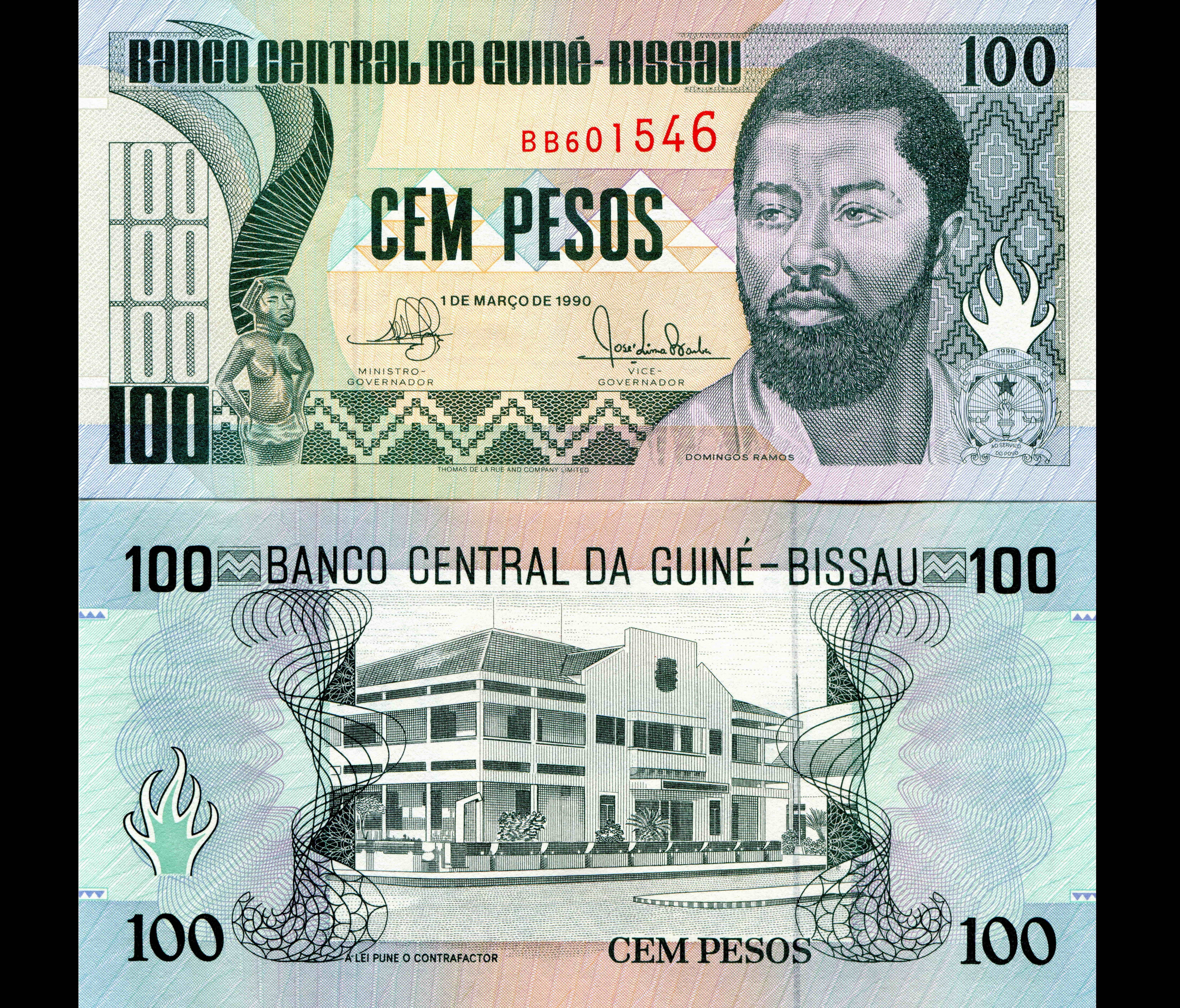 100 Pesos Guinea-Bissau Banknote HD Wallpaper