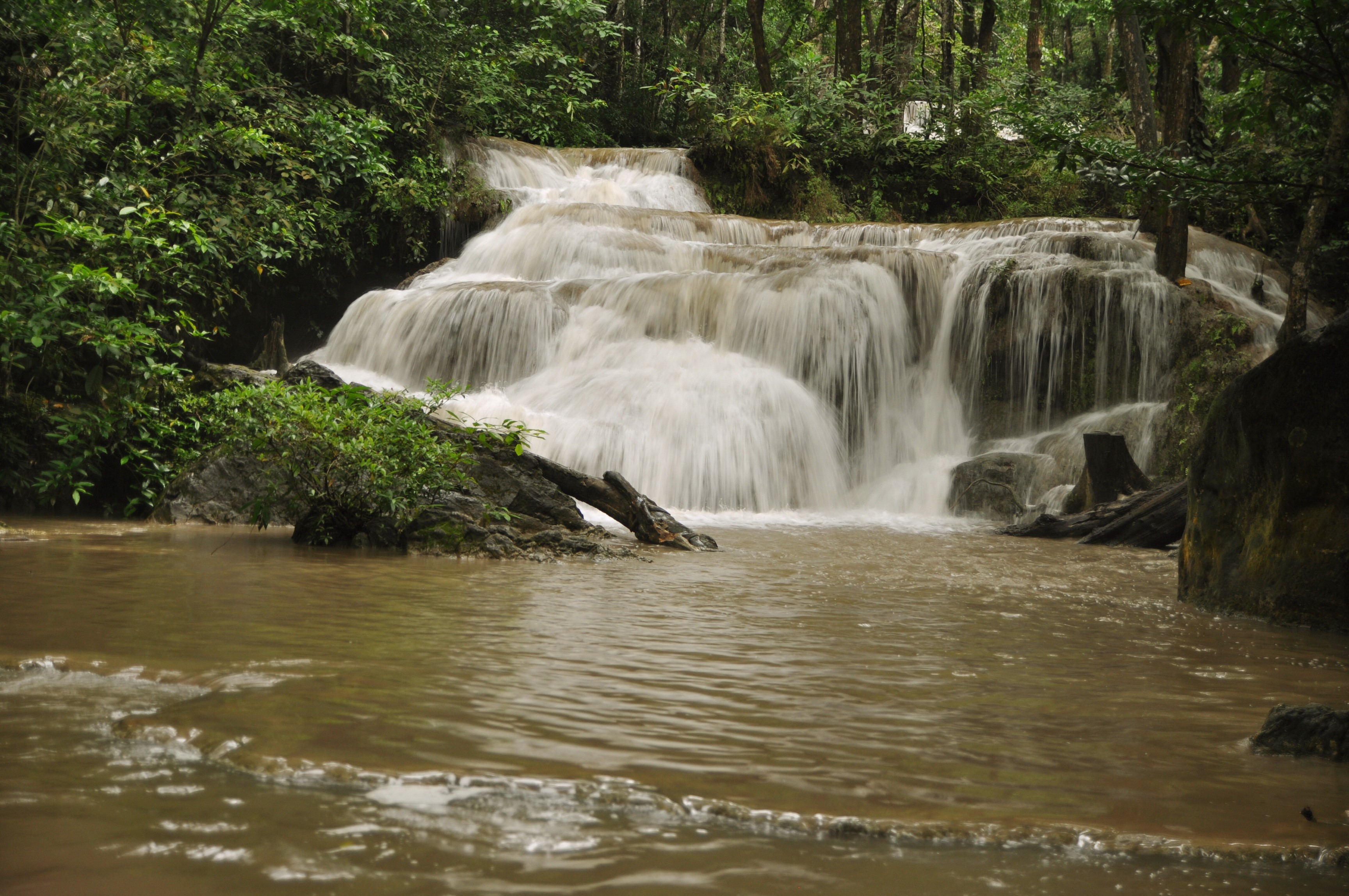 Erawan Waterfalls in Thailand HD Wallpaper