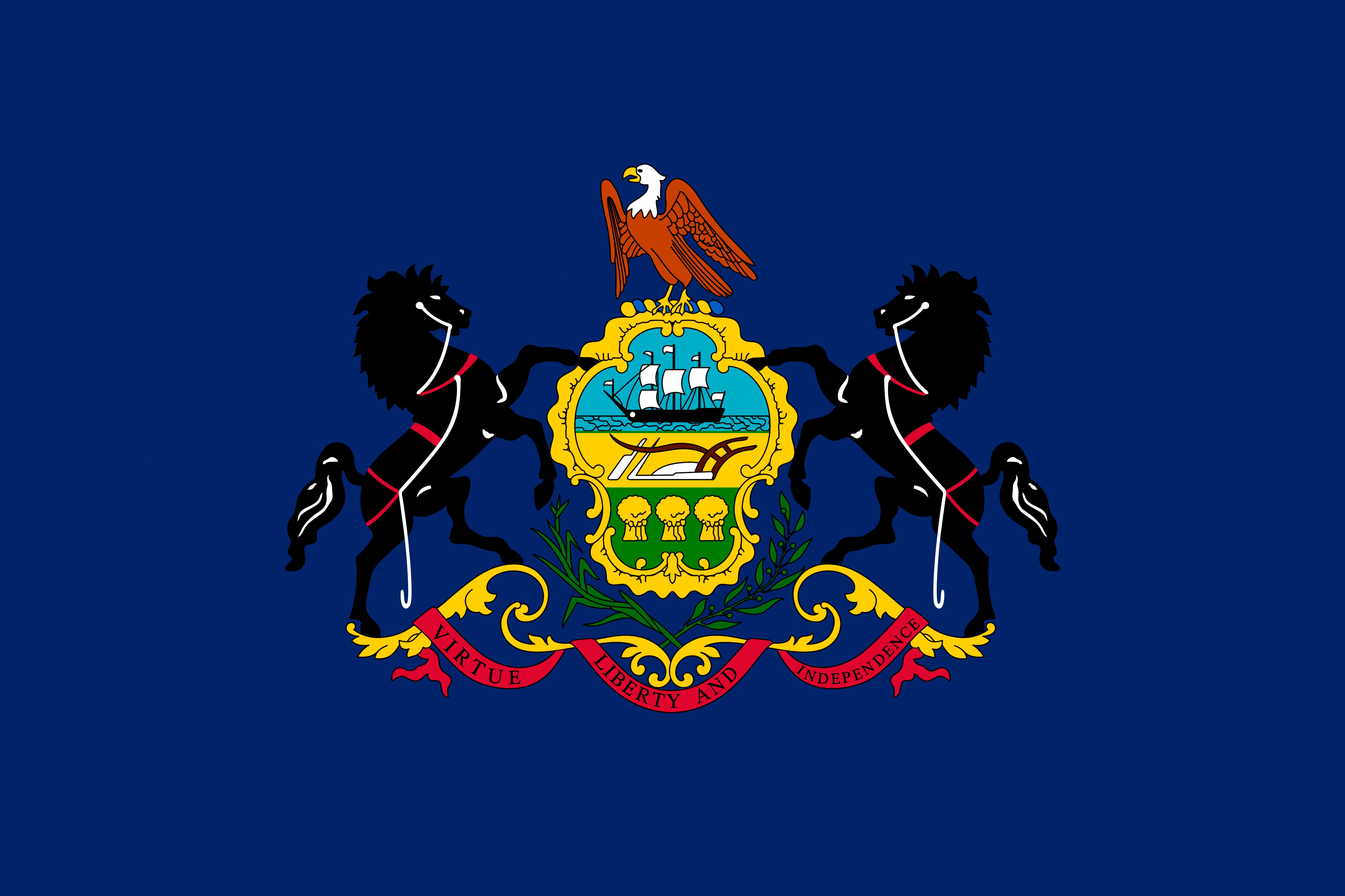 Flag of Pennsylvania HD Wallpaper