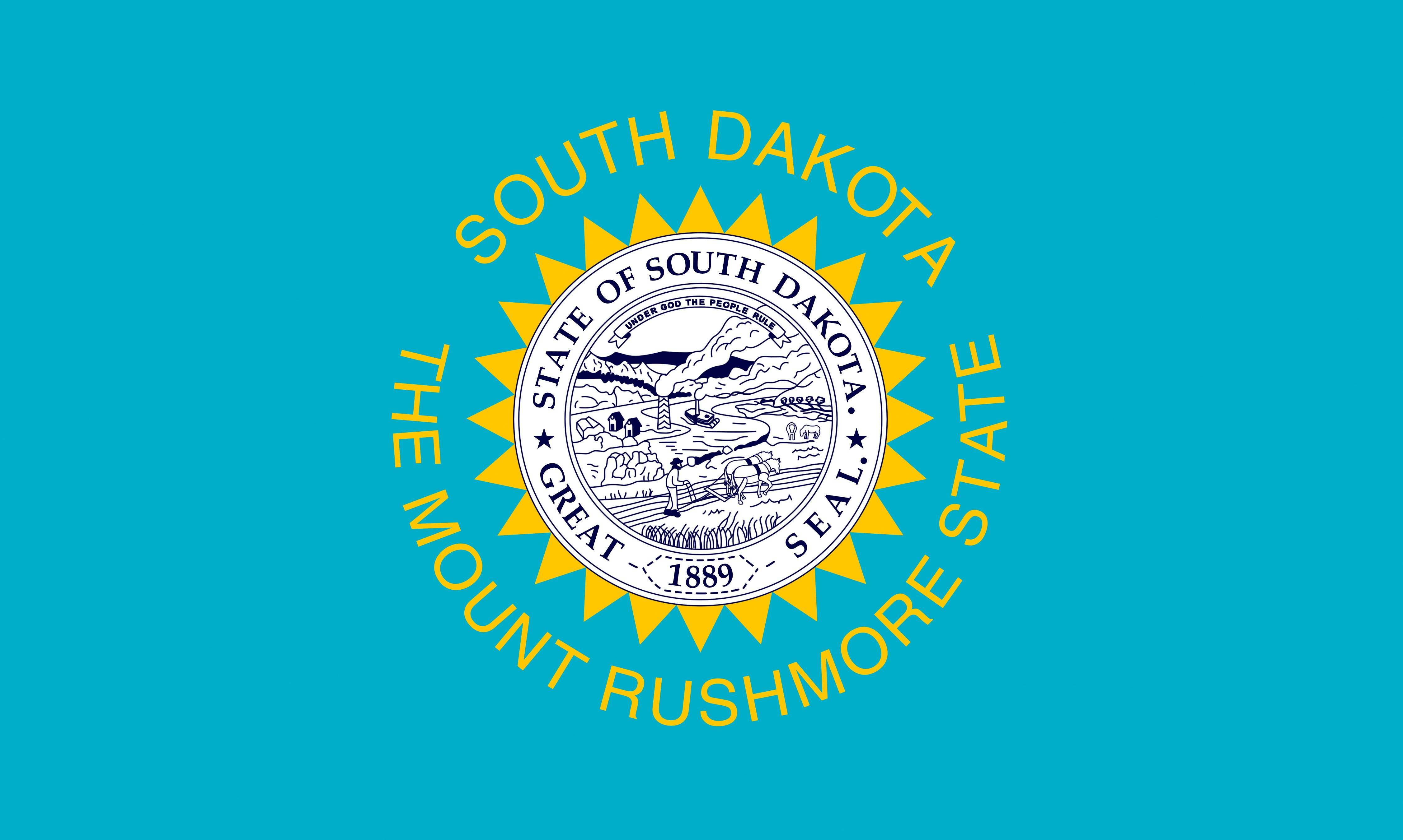 South Dakota Flag HD Wallpaper