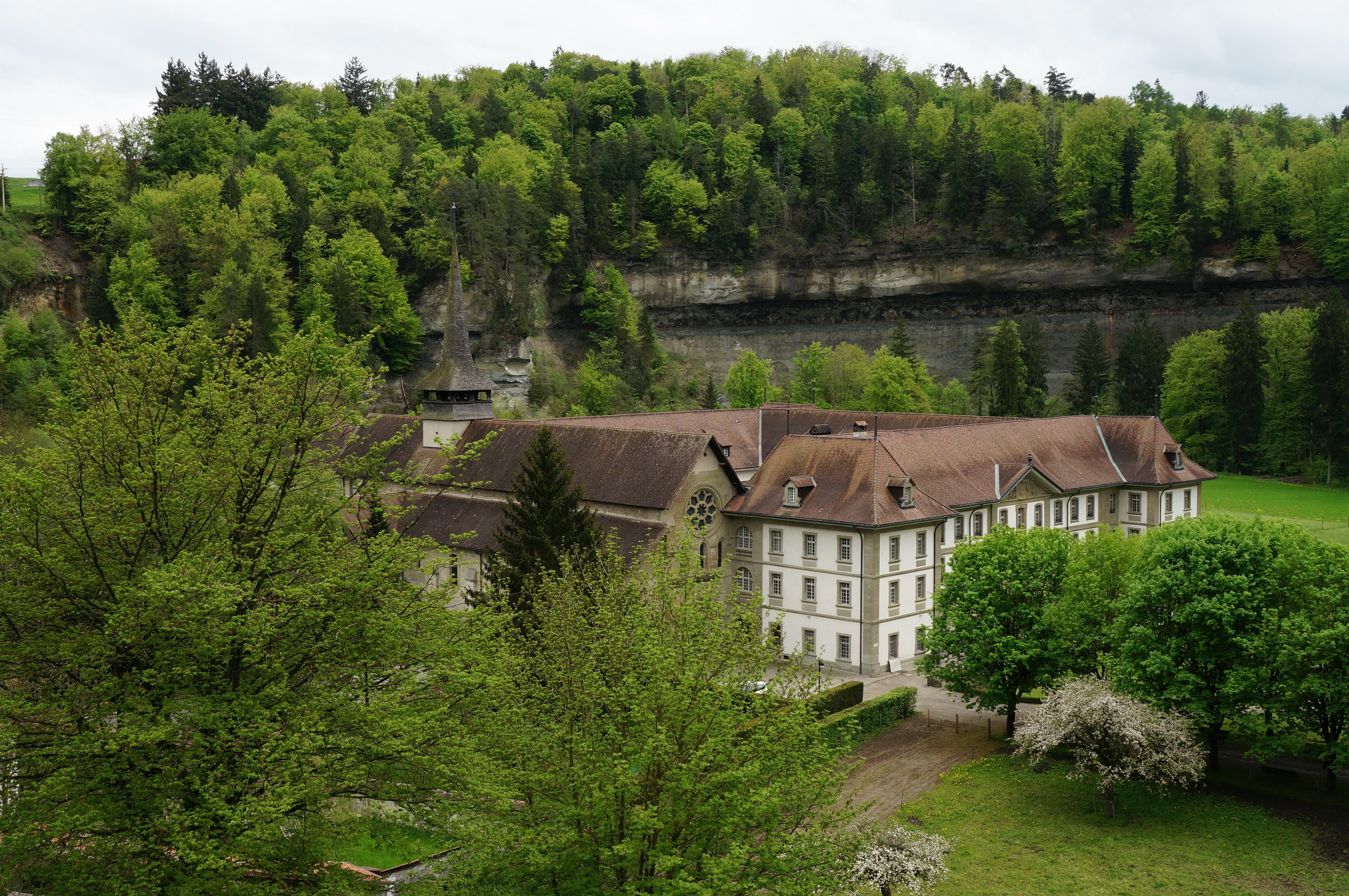 Abbaye Hauterive, Switzerland HD Wallpaper