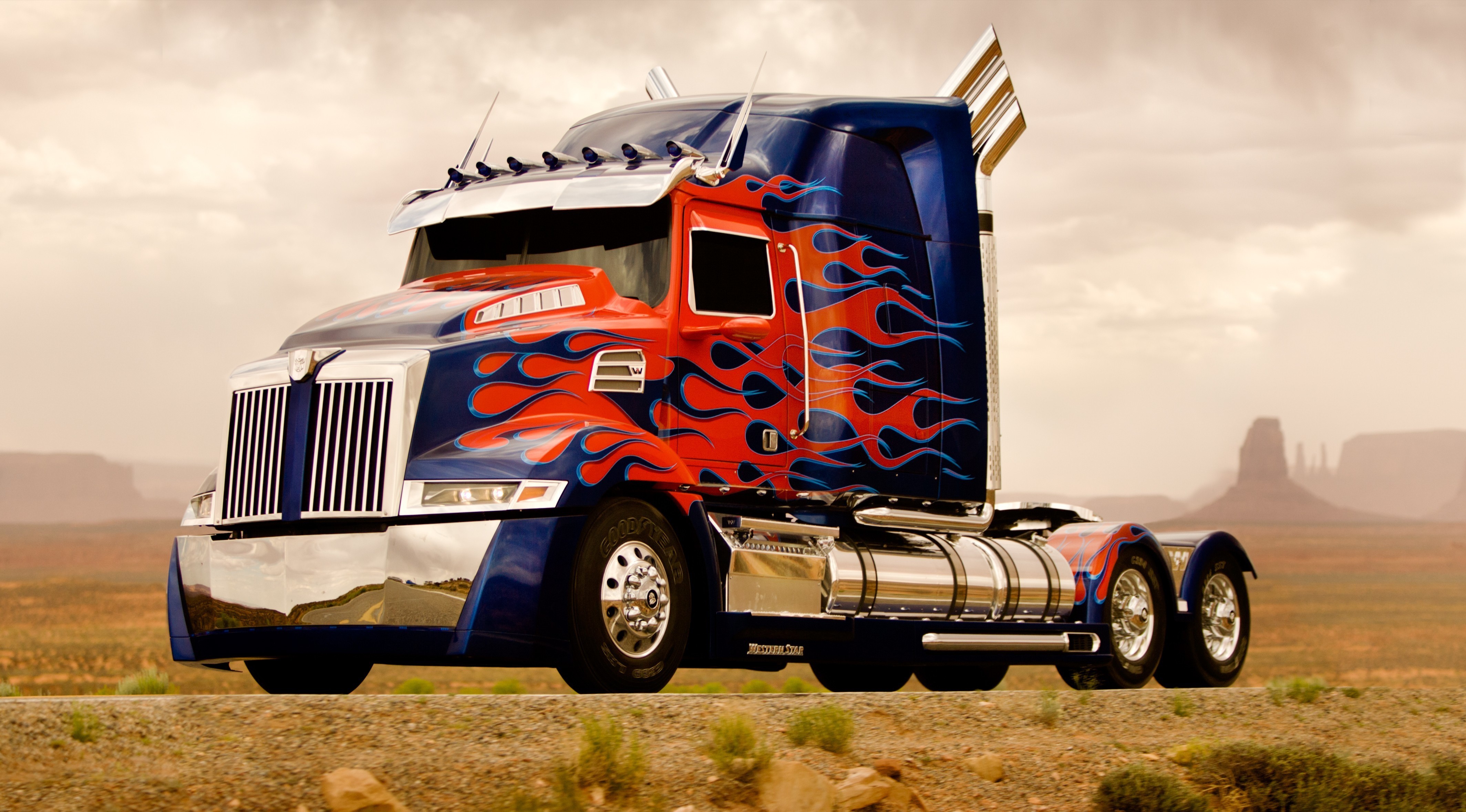 Optimus Prime Truck from Transformers HD Wallpaper