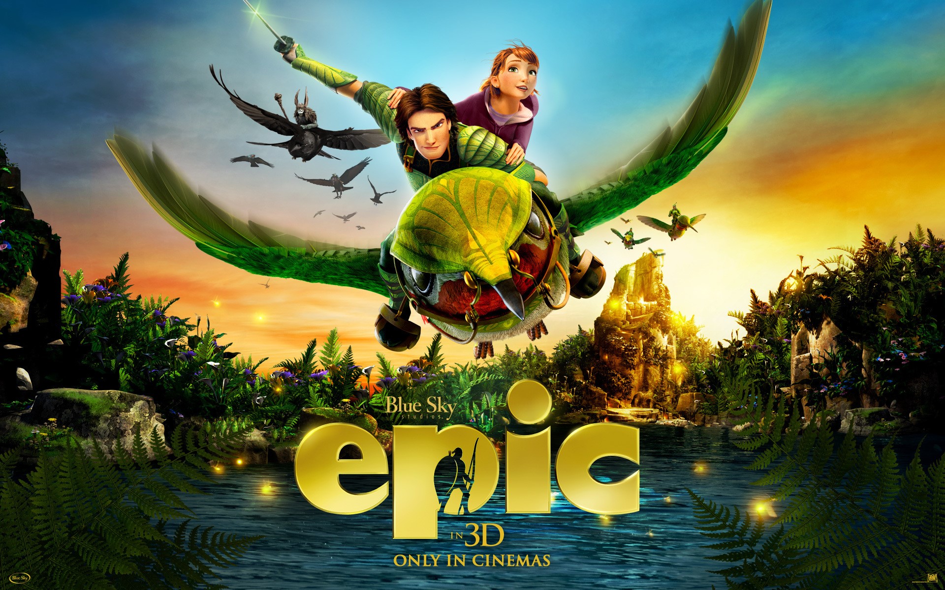 Epic (film) poster with characters flying HD Wallpaper