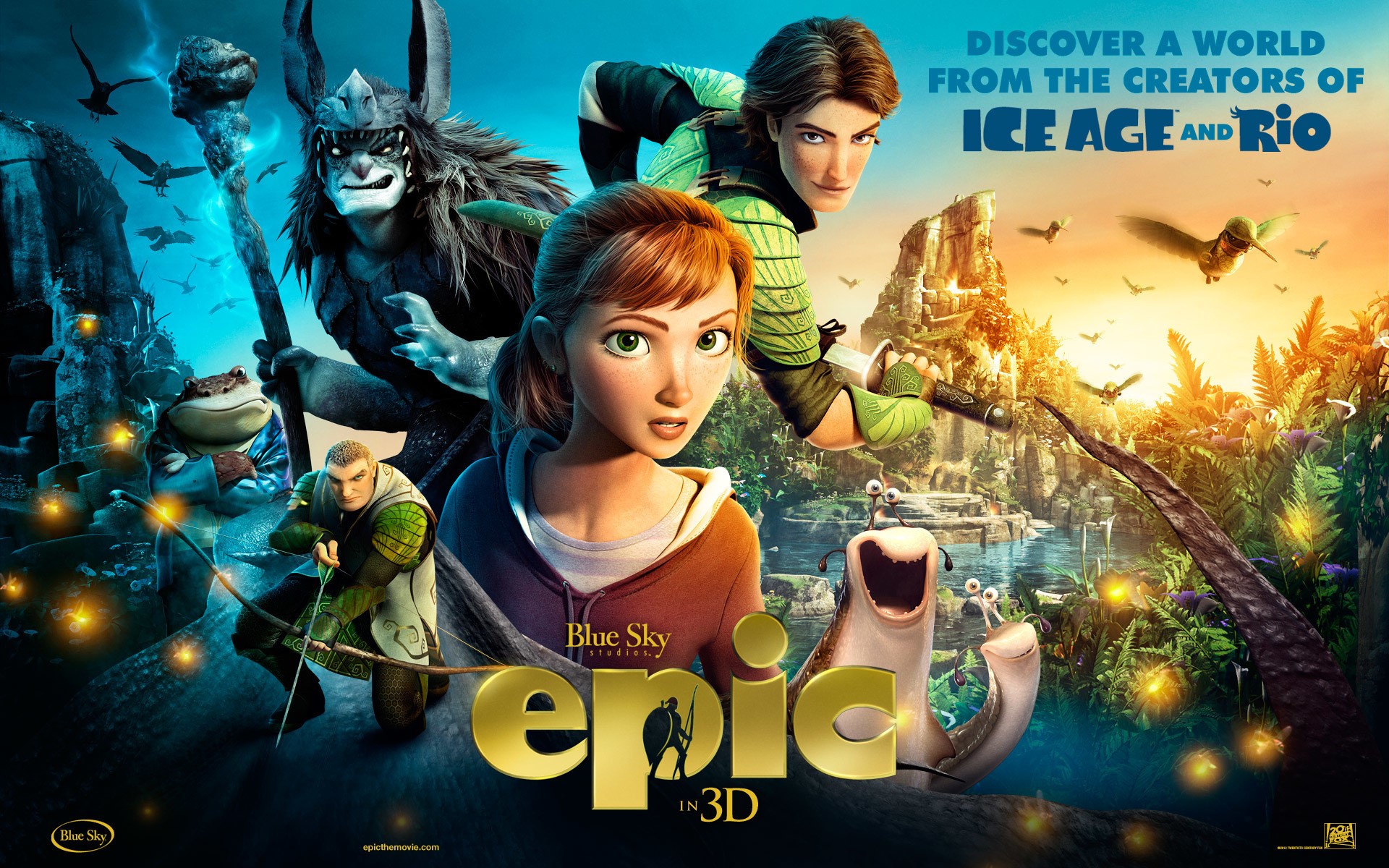 Epic movie poster with characters and logo HD Wallpaper