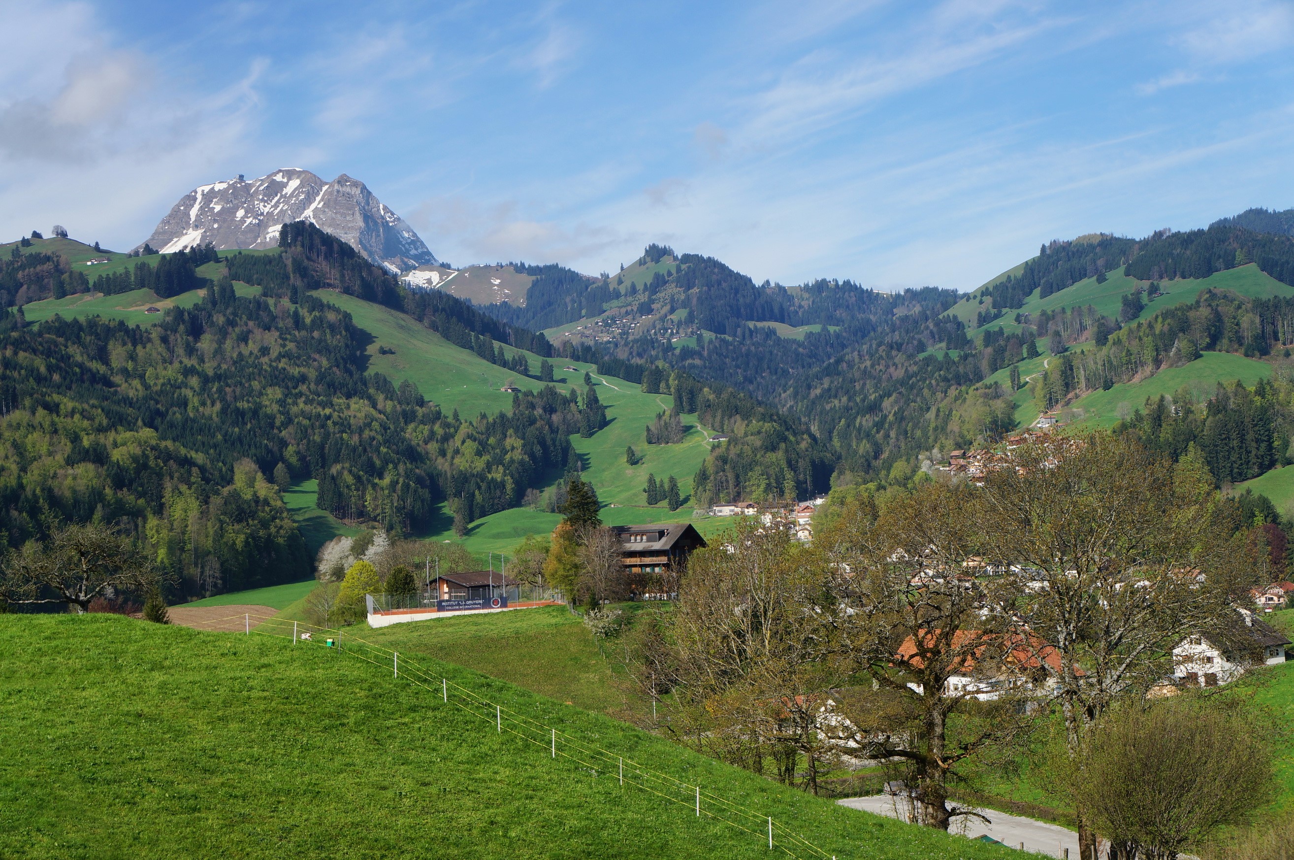Moleson Gruyere, Switzerland Scenery with Mountains HD Wallpaper