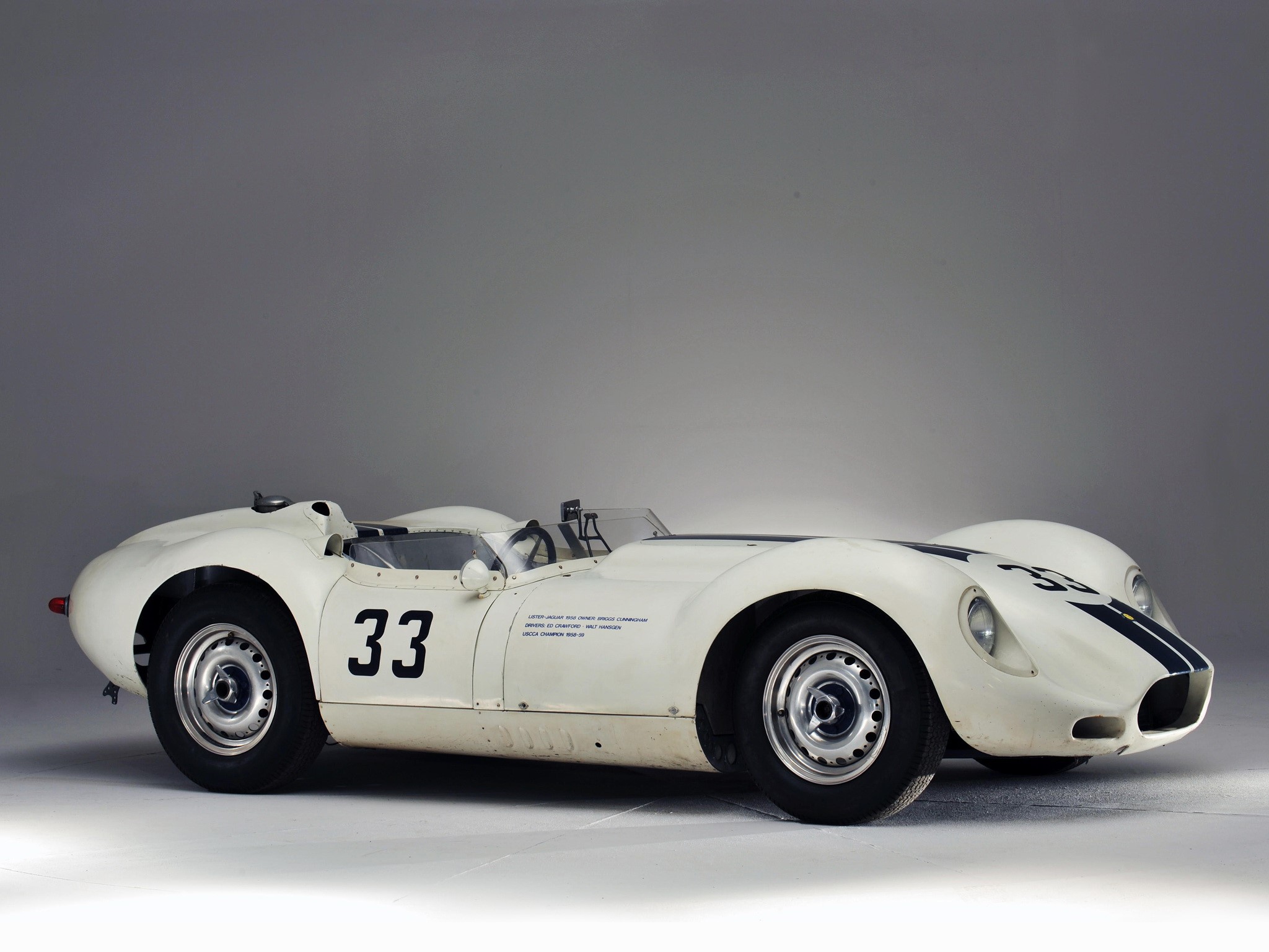 1957 Lister Knobbly Sports Jaguar HD Wallpaper