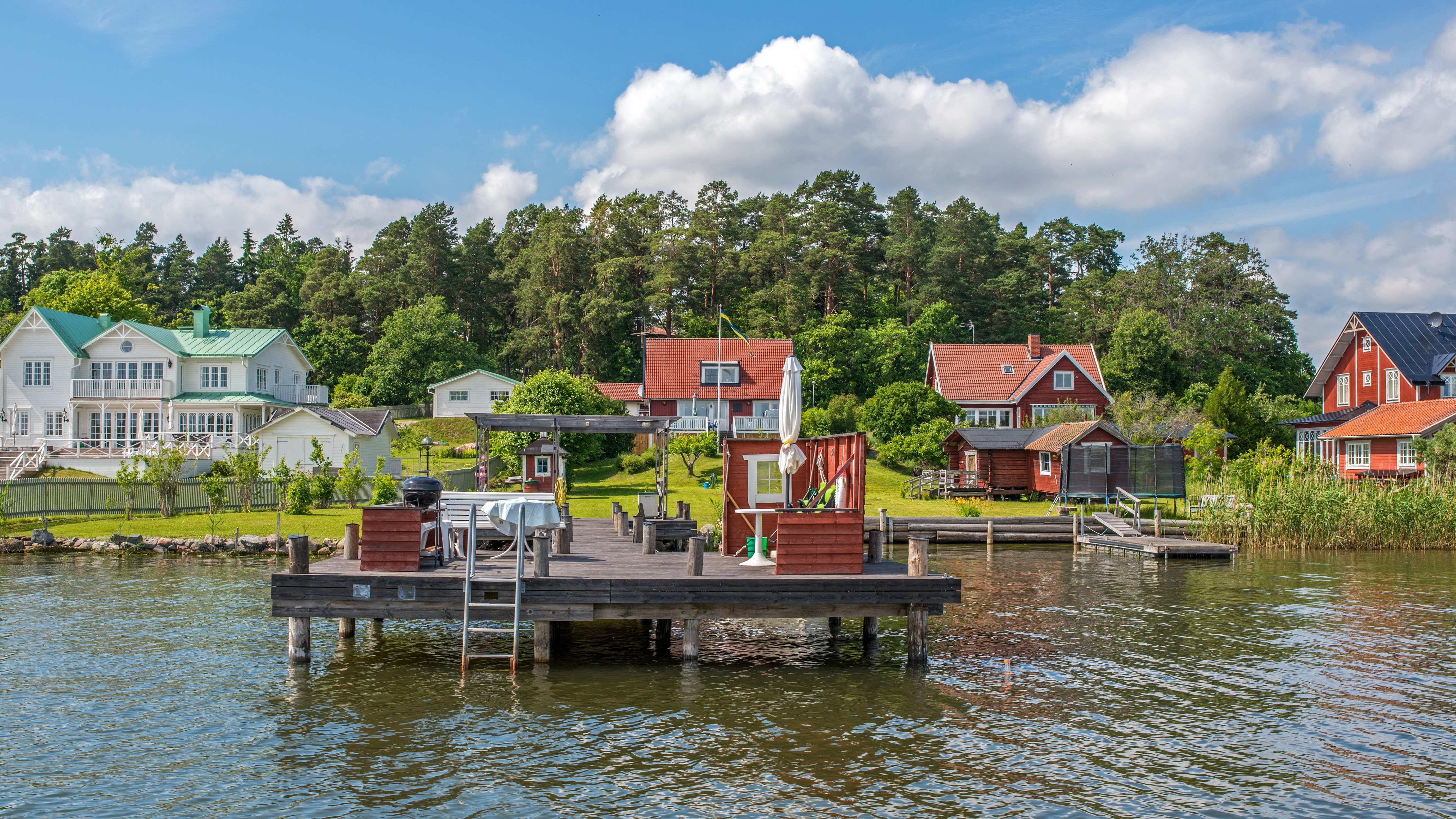 4K Vaxholm Sweden Marinas HD Wallpaper
