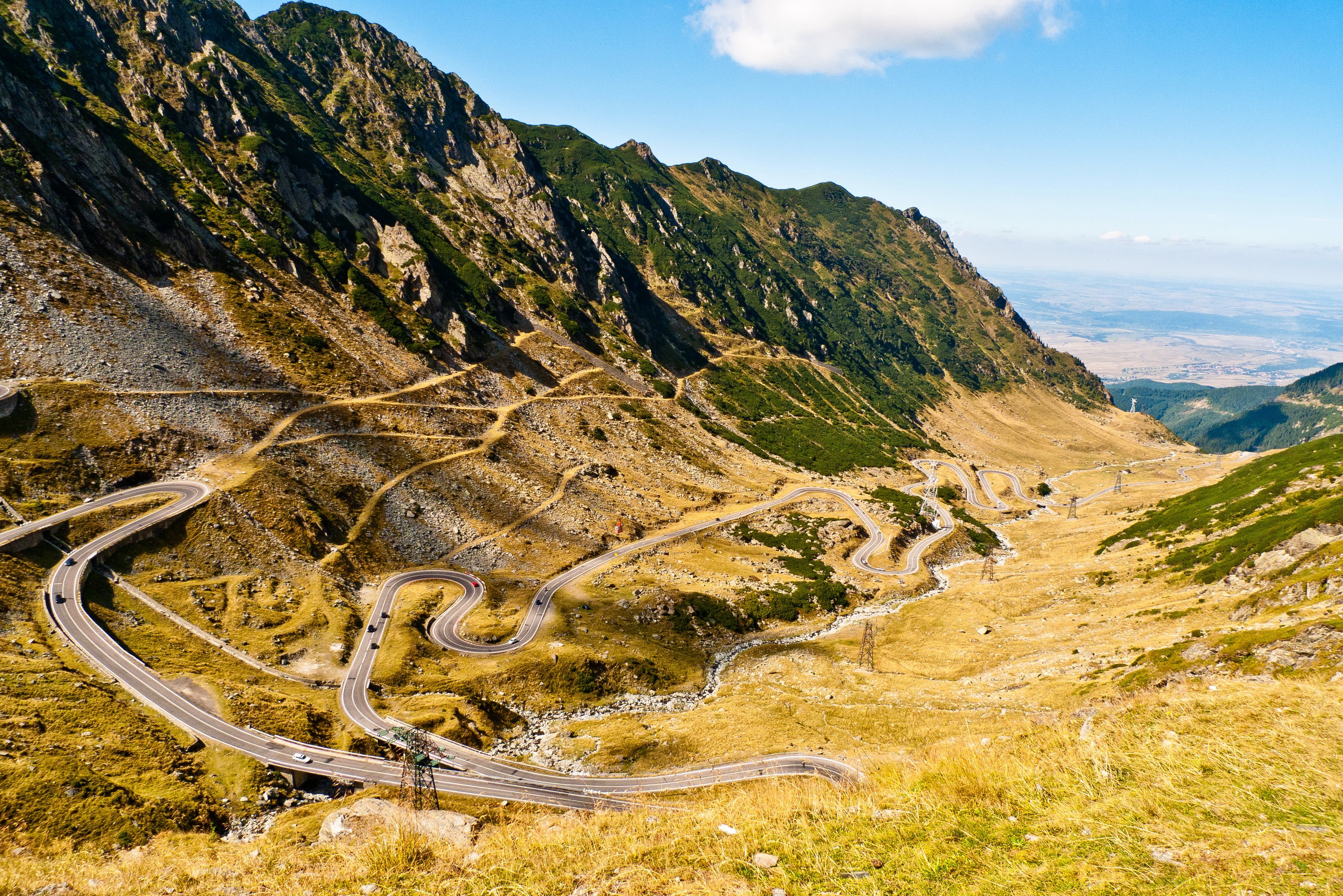 Transfagarasan Road Winding Through Romanian Mountains HD Wallpaper