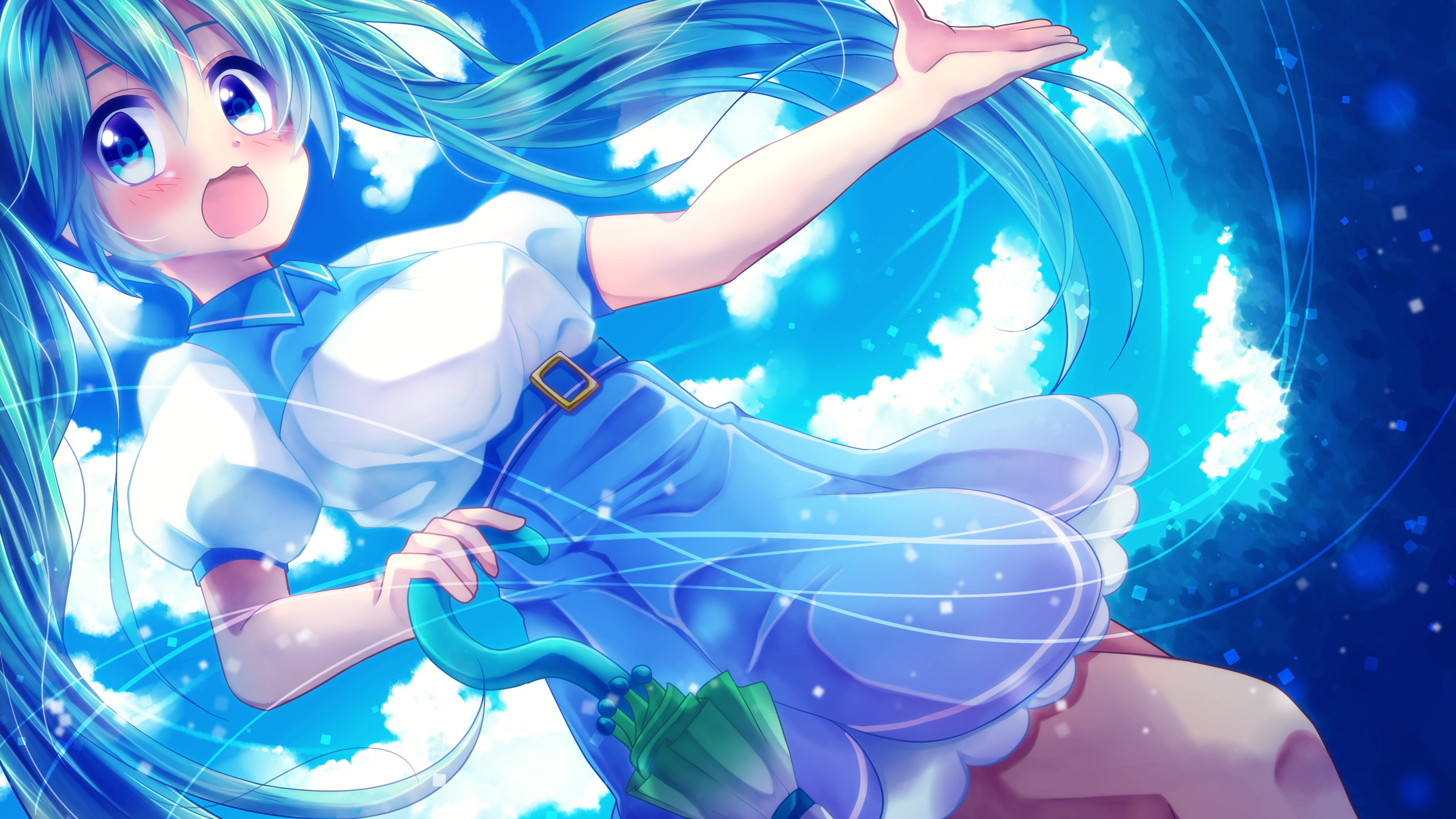 Hatsune Miku from Vocaloid HD Wallpaper