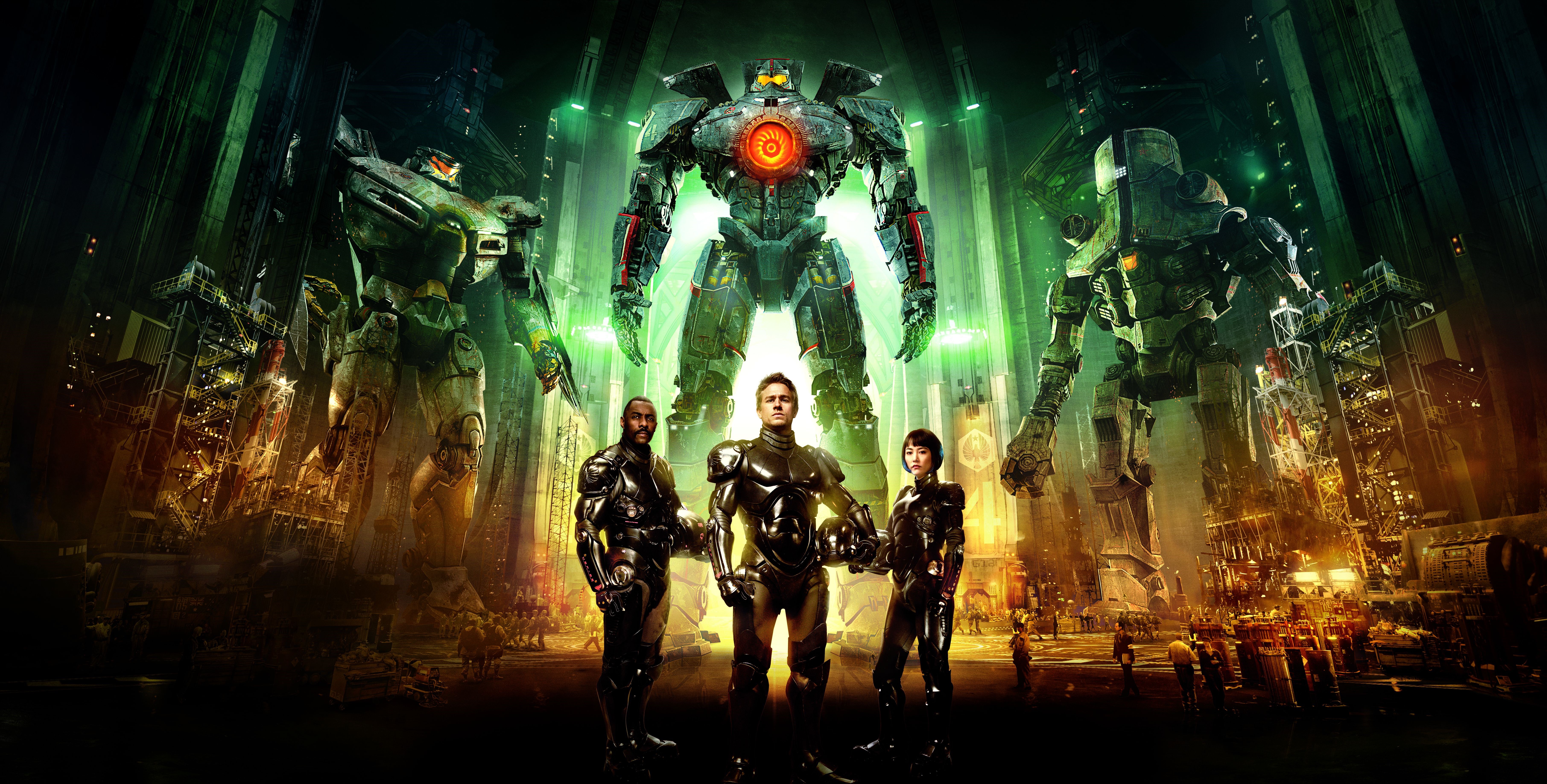 Pacific Rim film robots and pilots HD Wallpaper