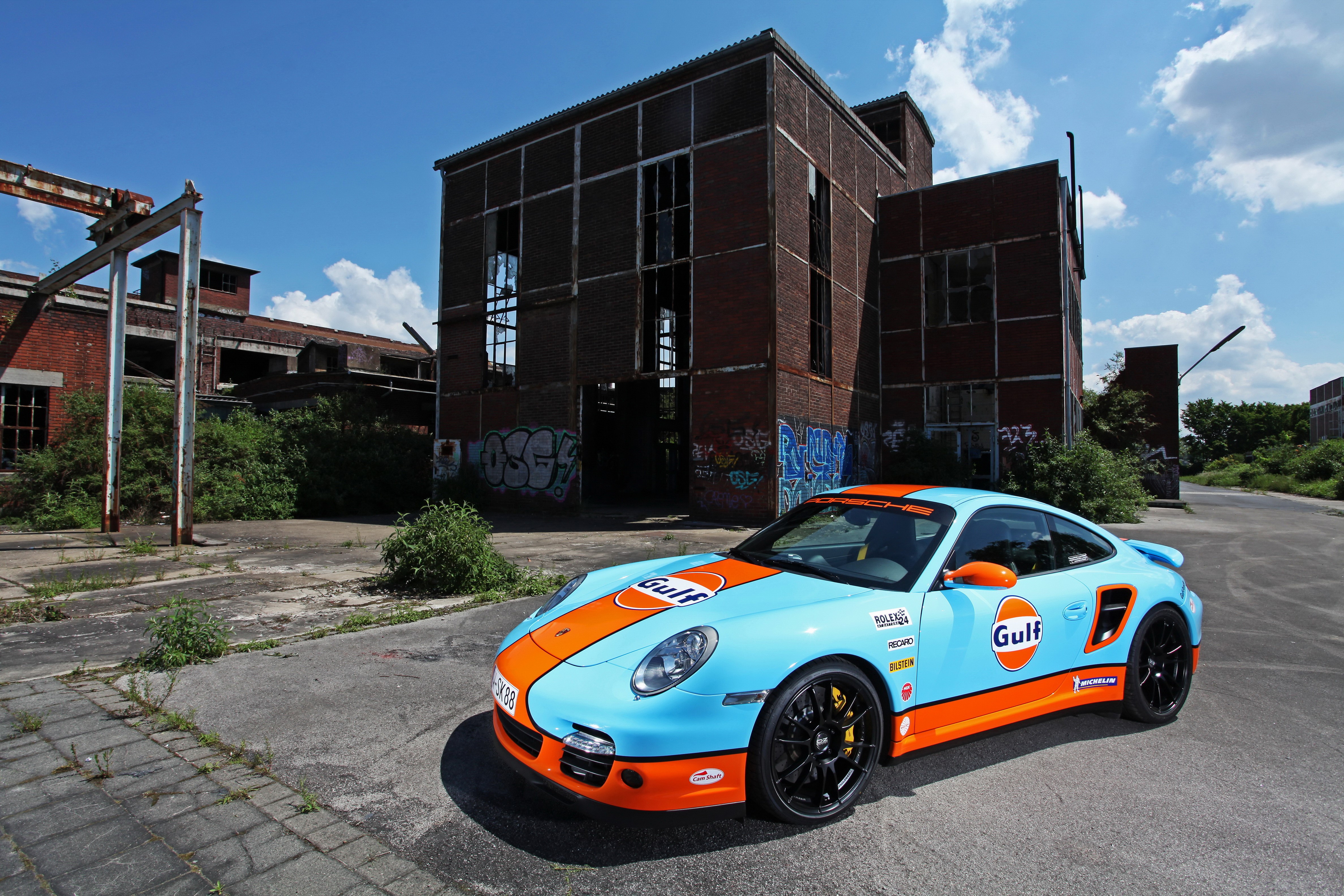 2013 Porsche 911 (997) Turbo Gulf Livery HD Wallpaper