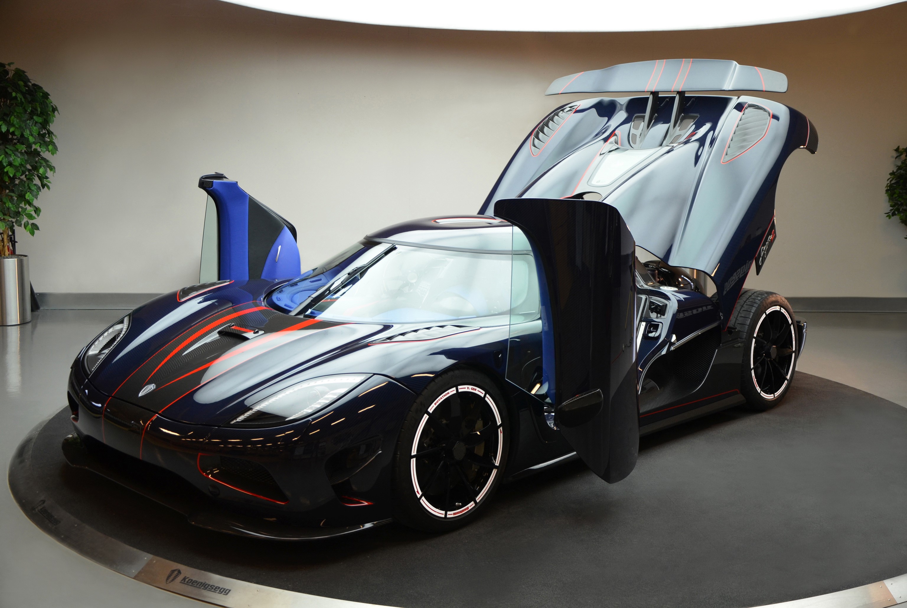Koenigsegg Agera R BLT with doors open HD Wallpaper