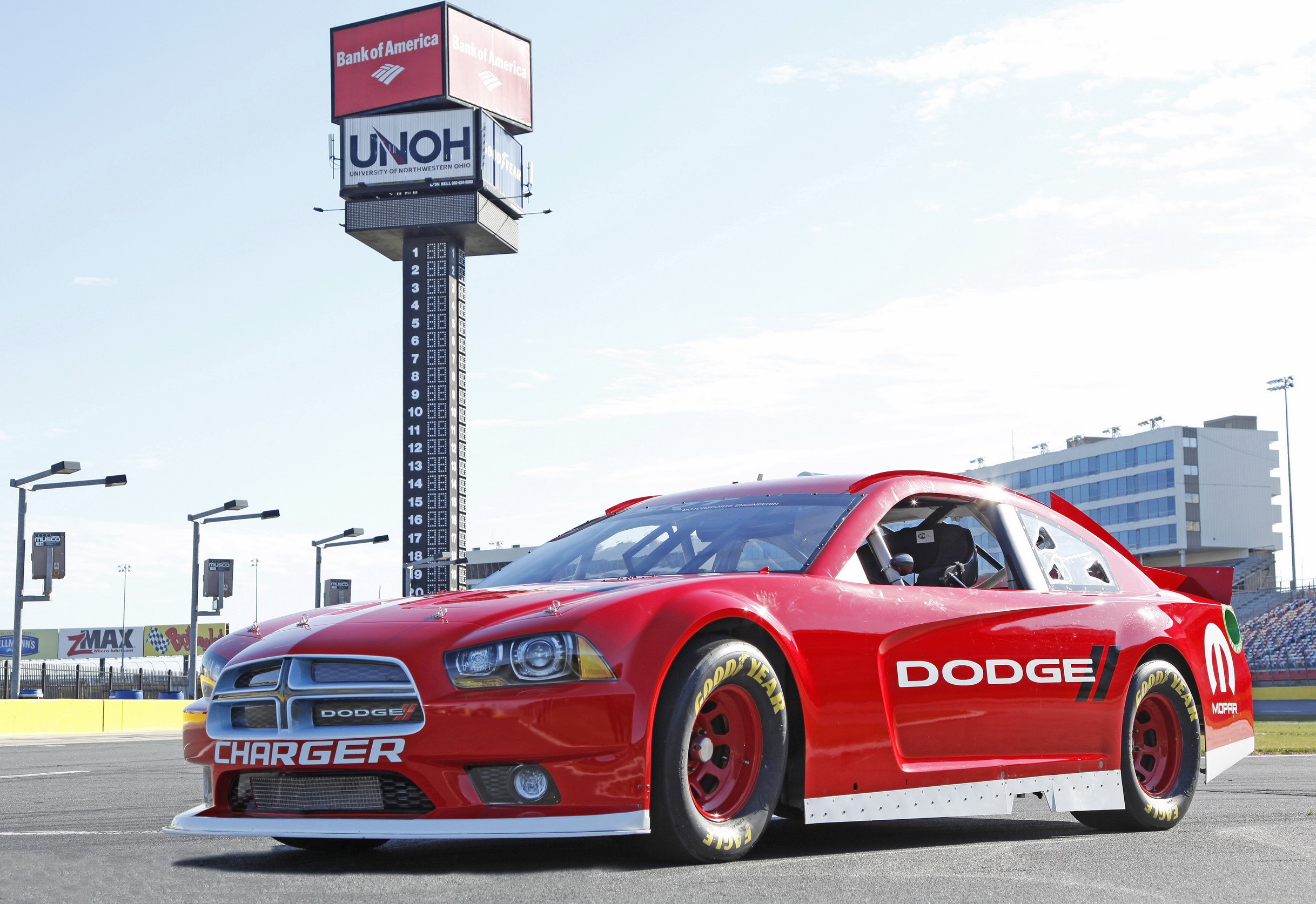 Red Dodge Charger Sprint Cup Series Race Car HD Wallpaper