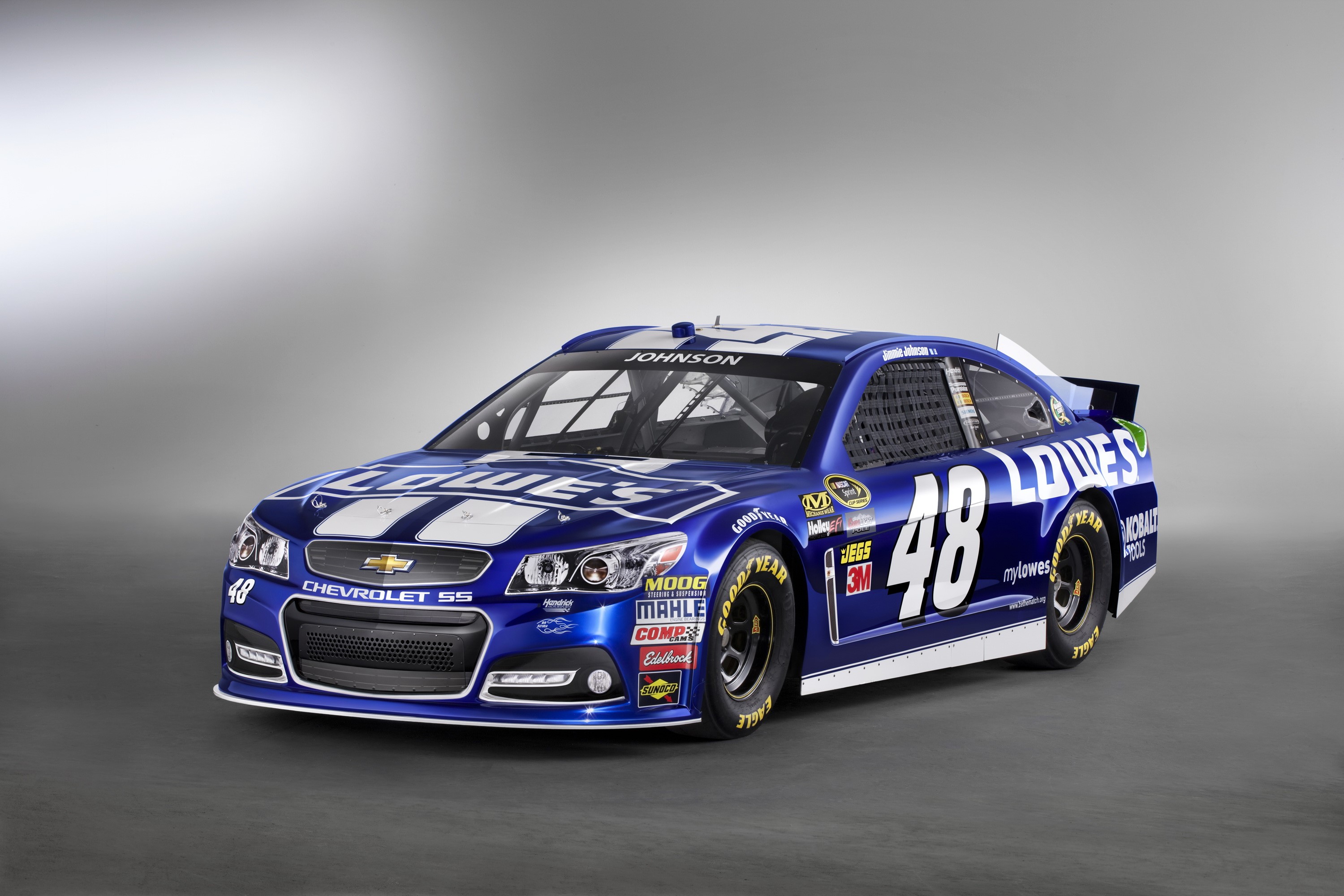 Jimmie Johnson's #48 Lowe's Chevrolet SS NASCAR race car HD Wallpaper