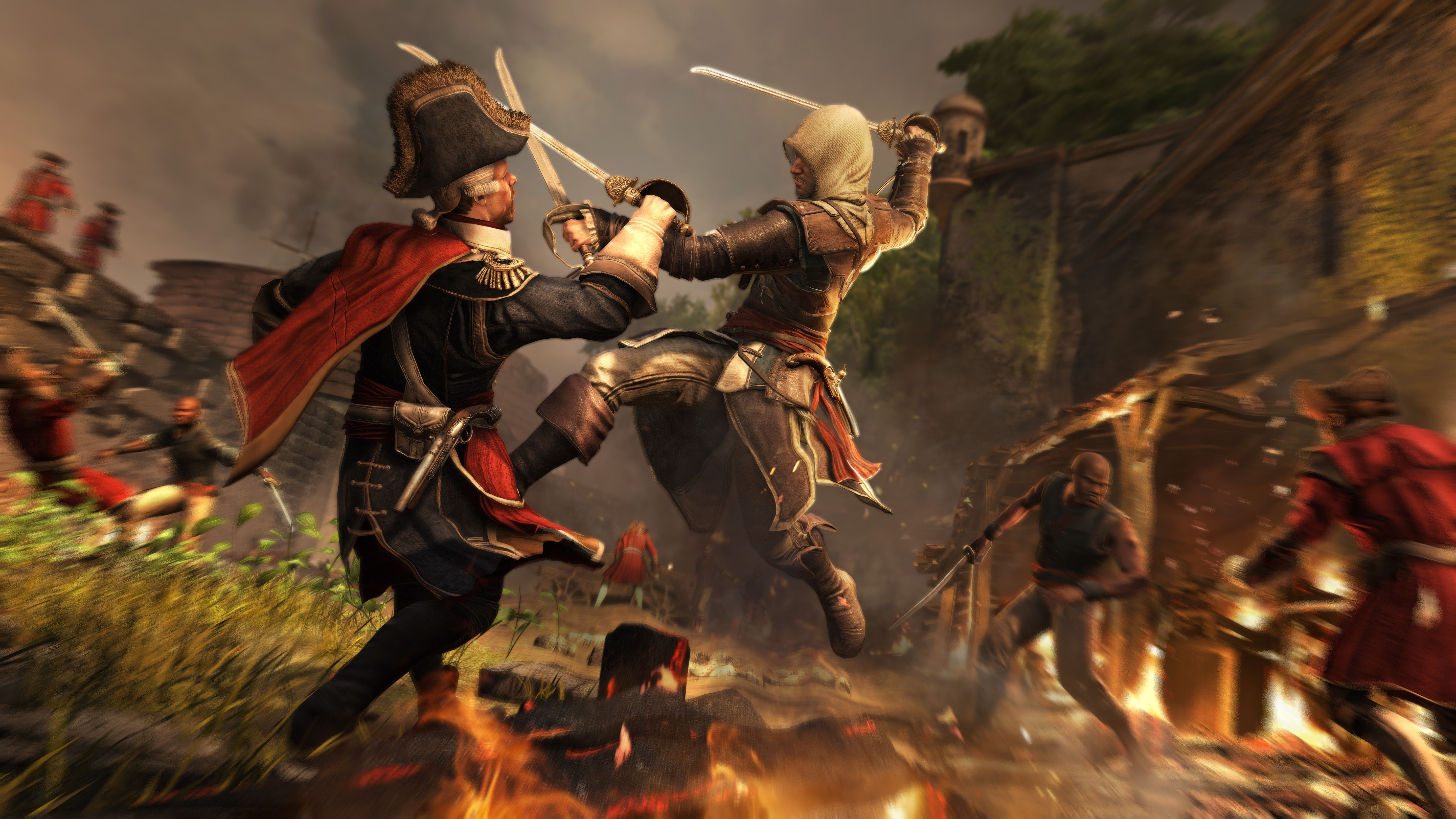 Assassin's Creed 4 Black Flag battle HD Wallpaper