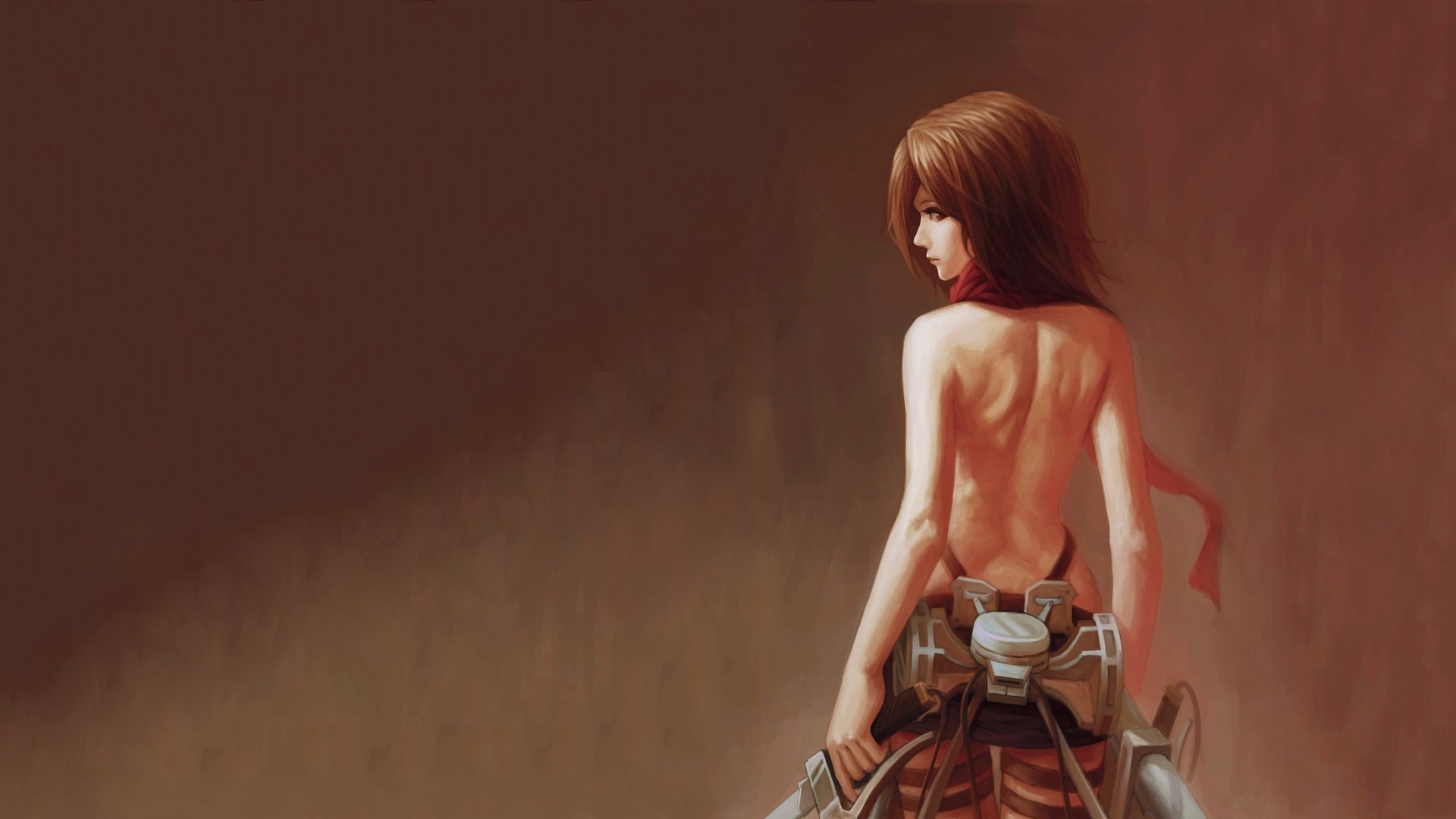 Mikasa Ackerman from Attack on Titan HD Wallpaper