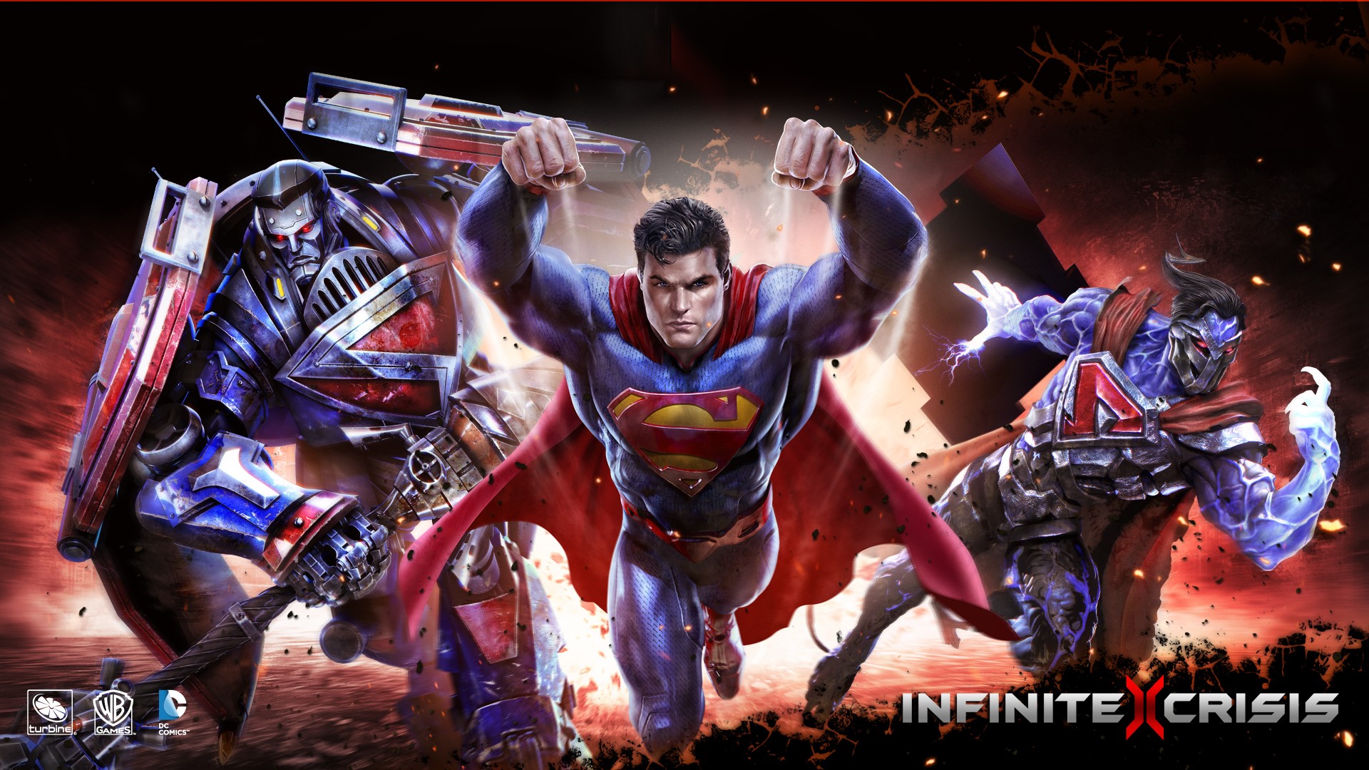 Superman and villains from Infinite Crisis HD Wallpaper