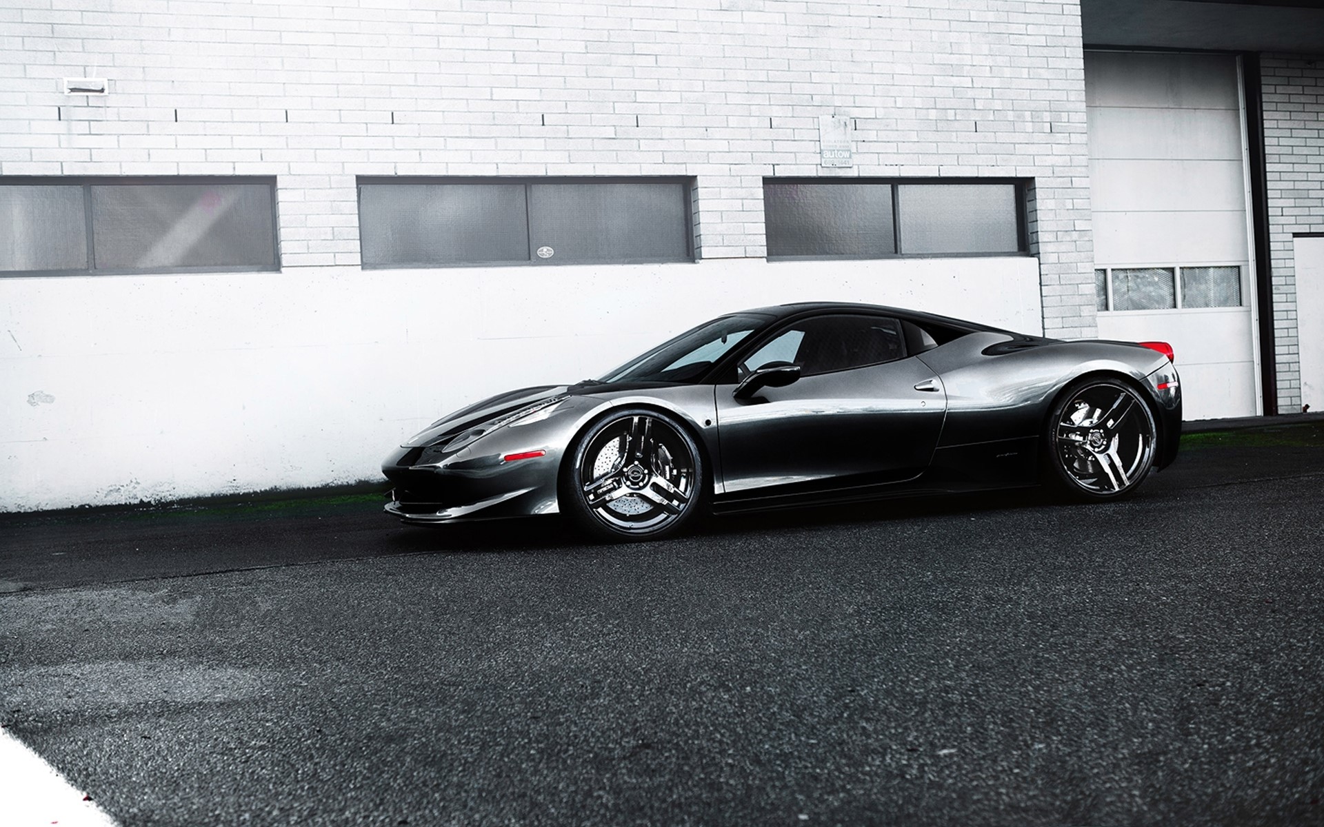 Ferrari 458 Italia on Asphalt HD Wallpaper