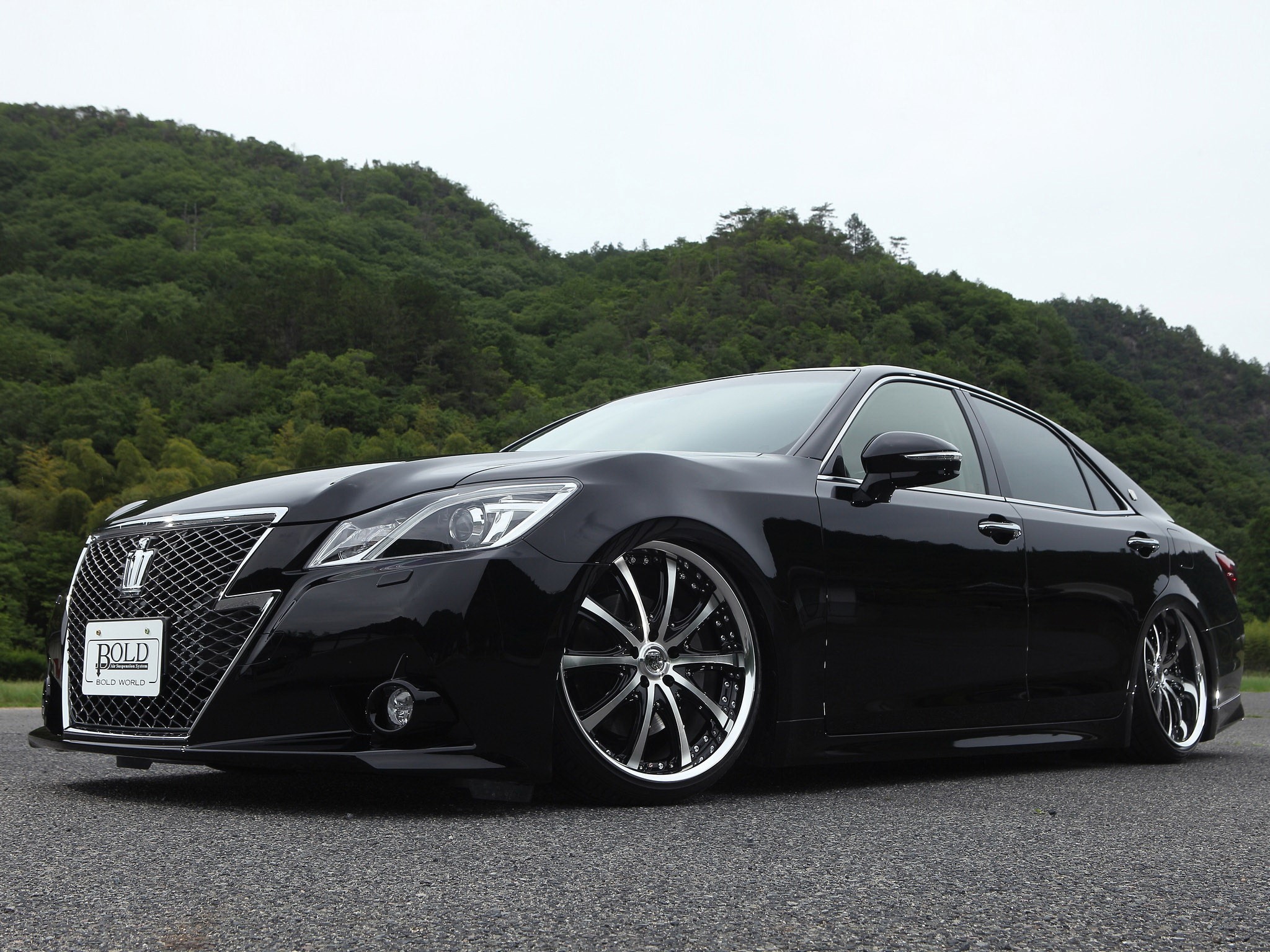 Black 2013 Toyota Crown S210 Athlete by Bold World HD Wallpaper