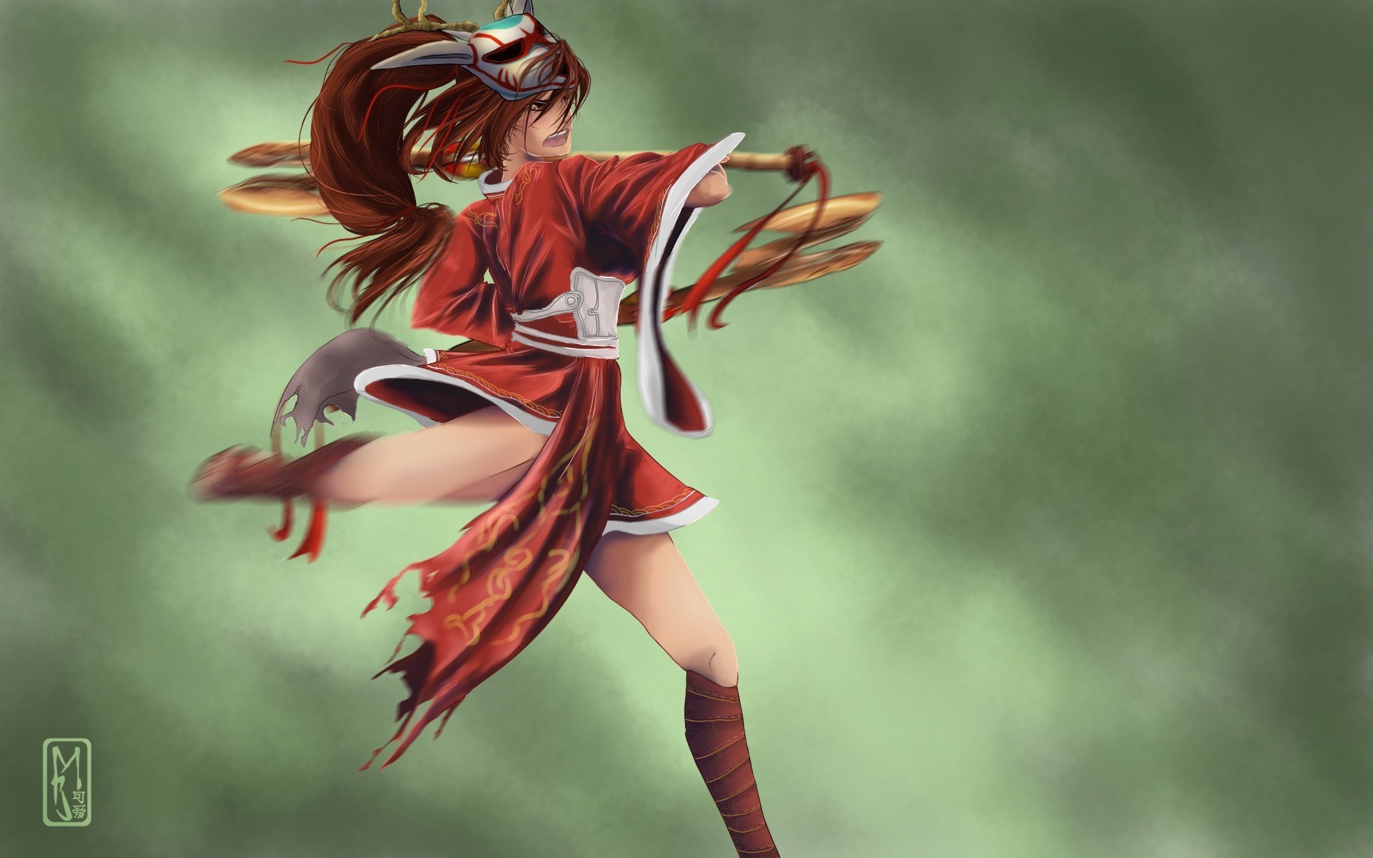 Ahri from League of Legends HD Wallpaper